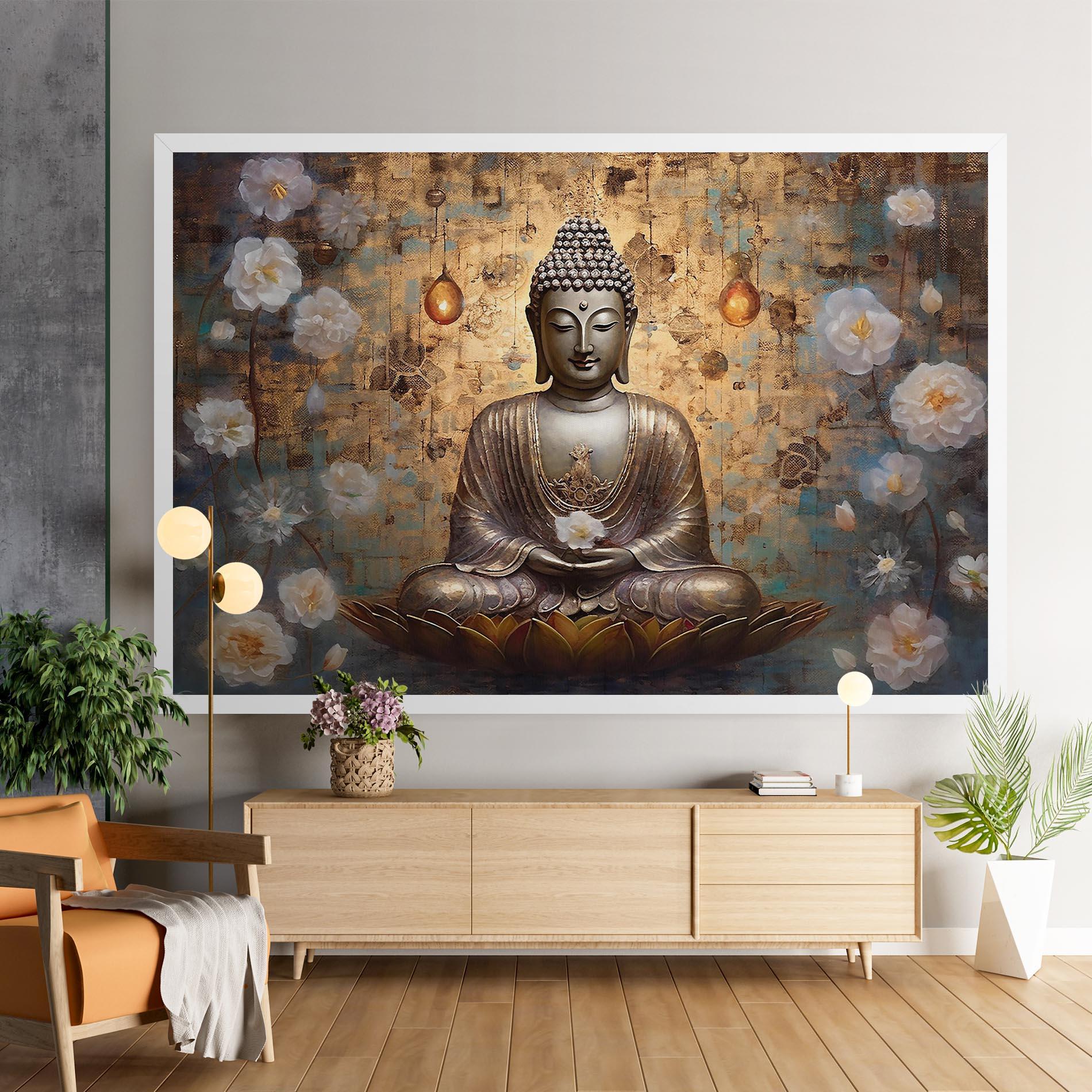 Картина на платно Buddha Meditation Art mockup 9