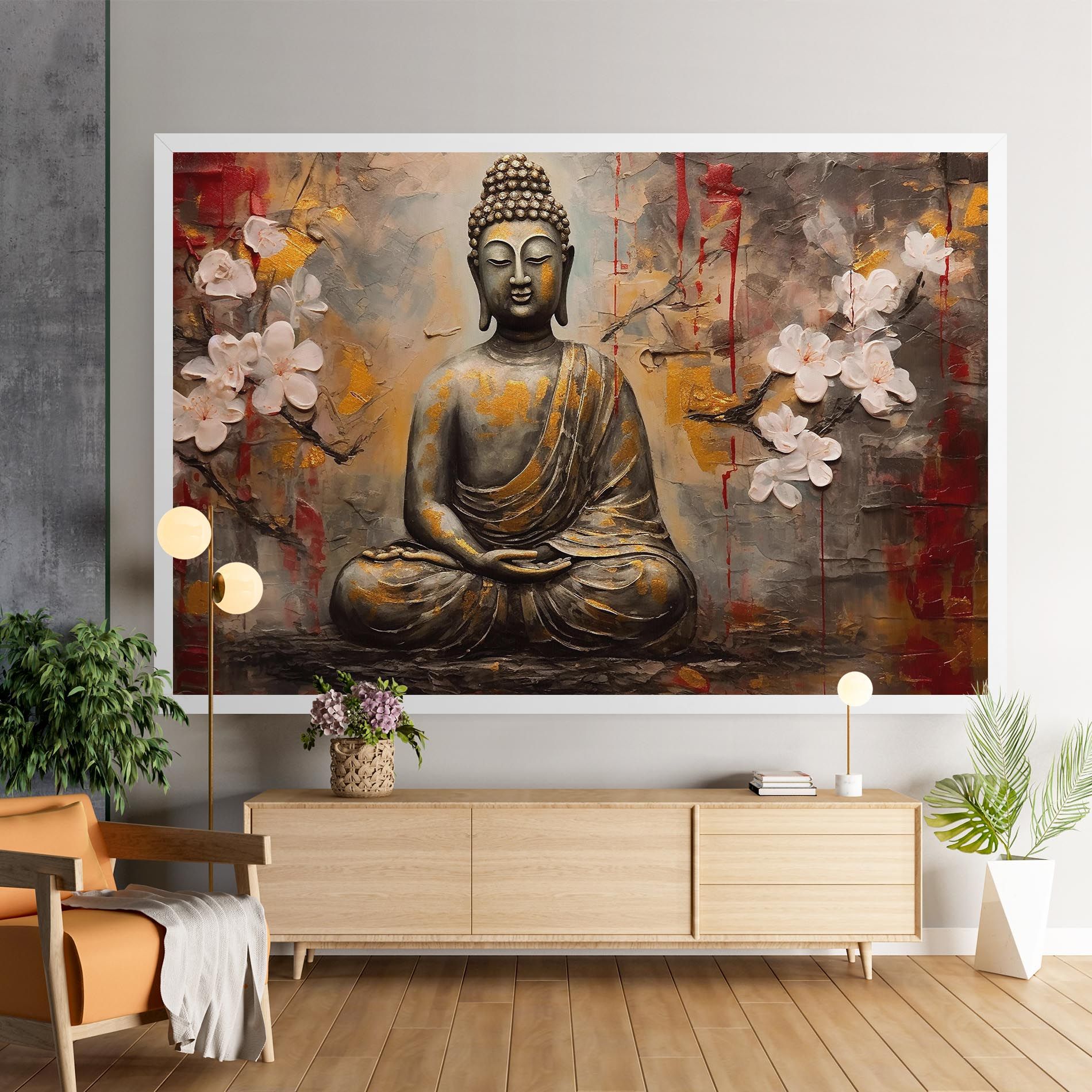 White Red Buddha mockup 9