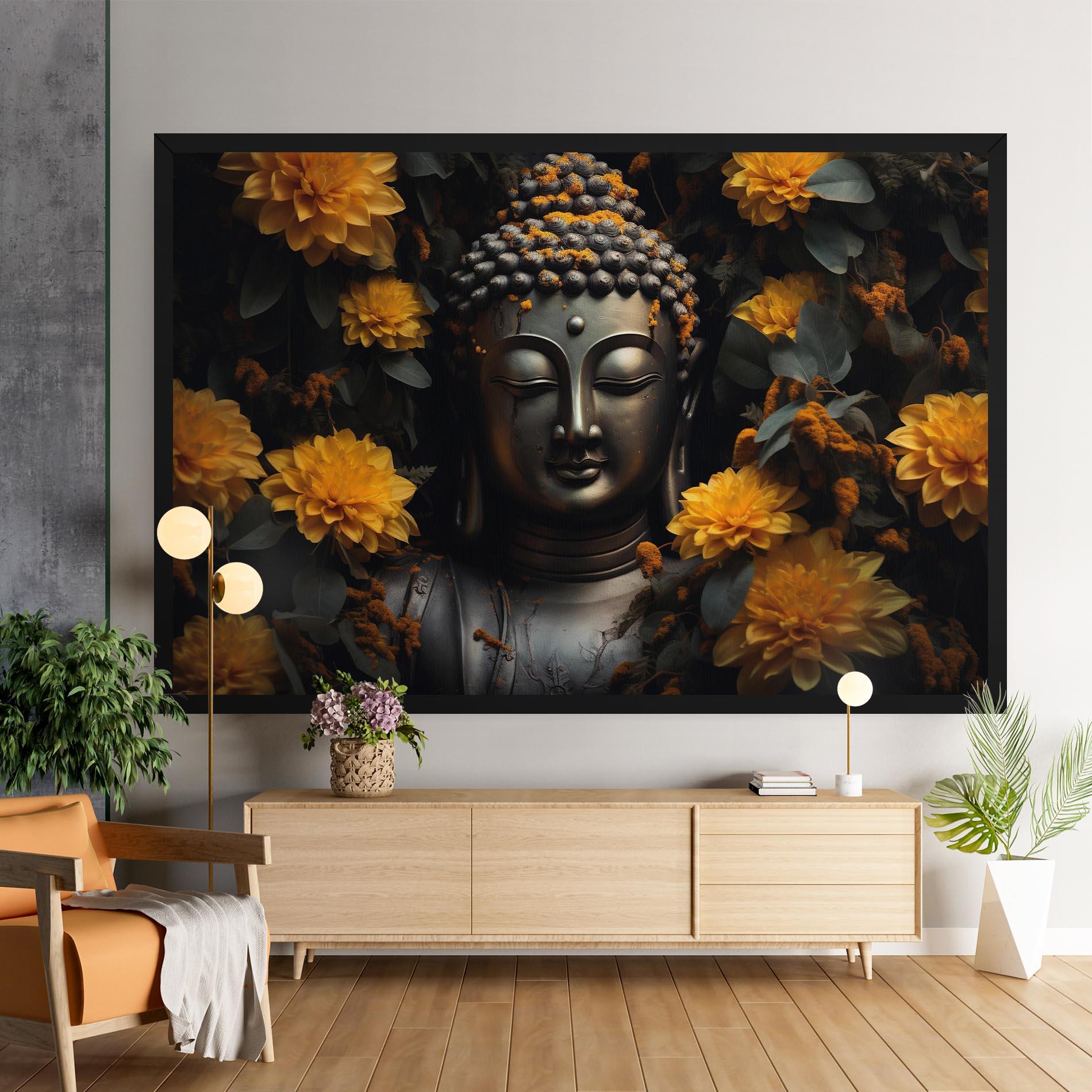 Картина на платно Buddha Peace Statue mockup 9
