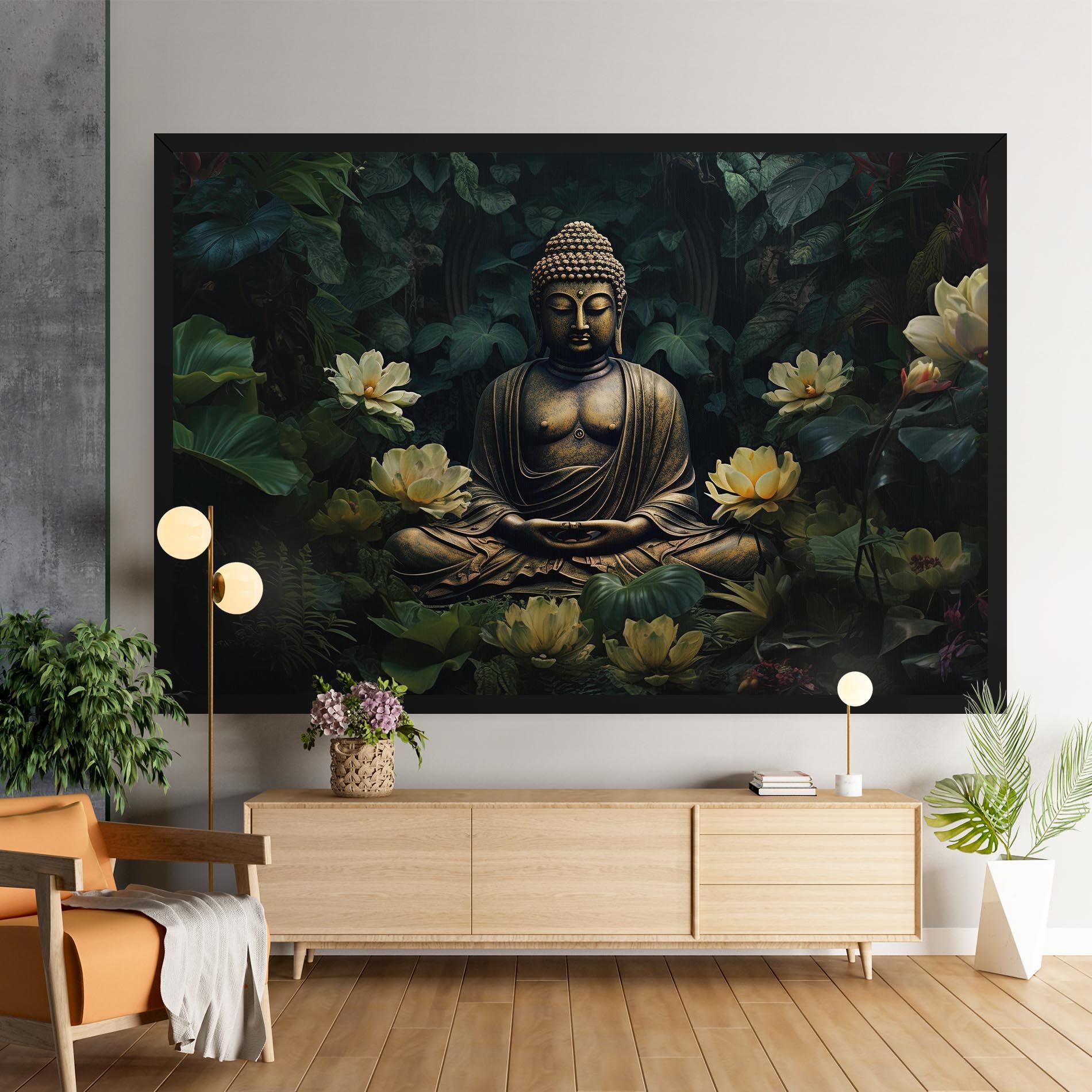 Calm Buddha Art mockup 9