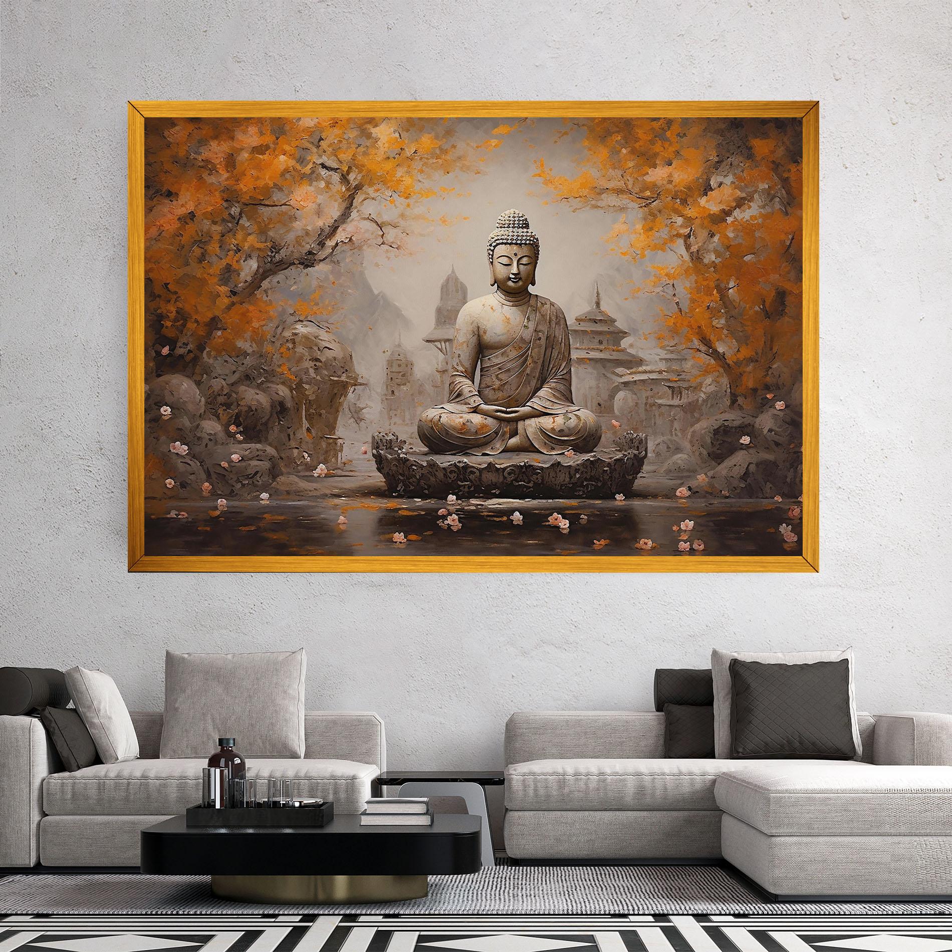 Картина на платно Beautiful Buddha Art mockup 2