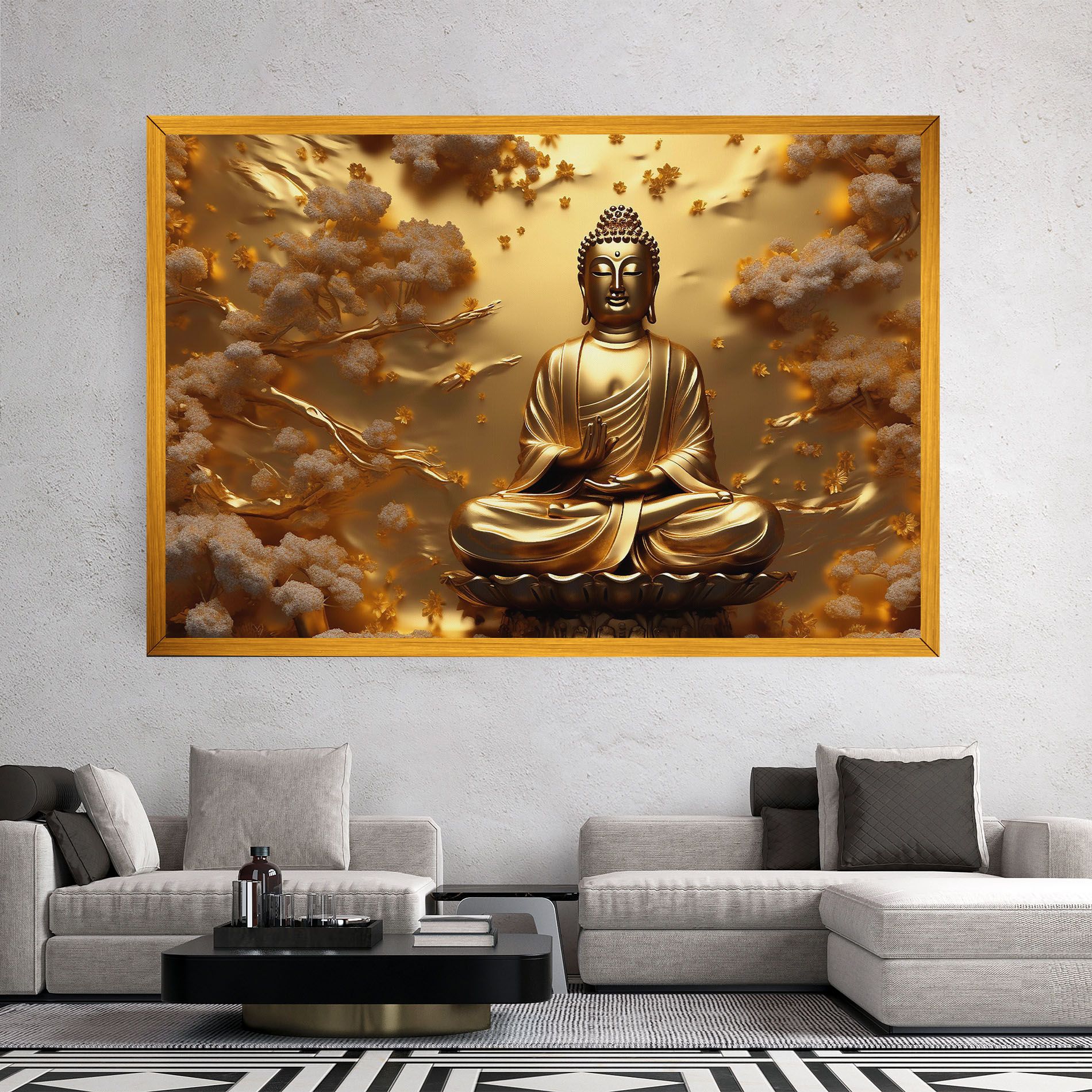 Strong Gold Buddha mockup 2