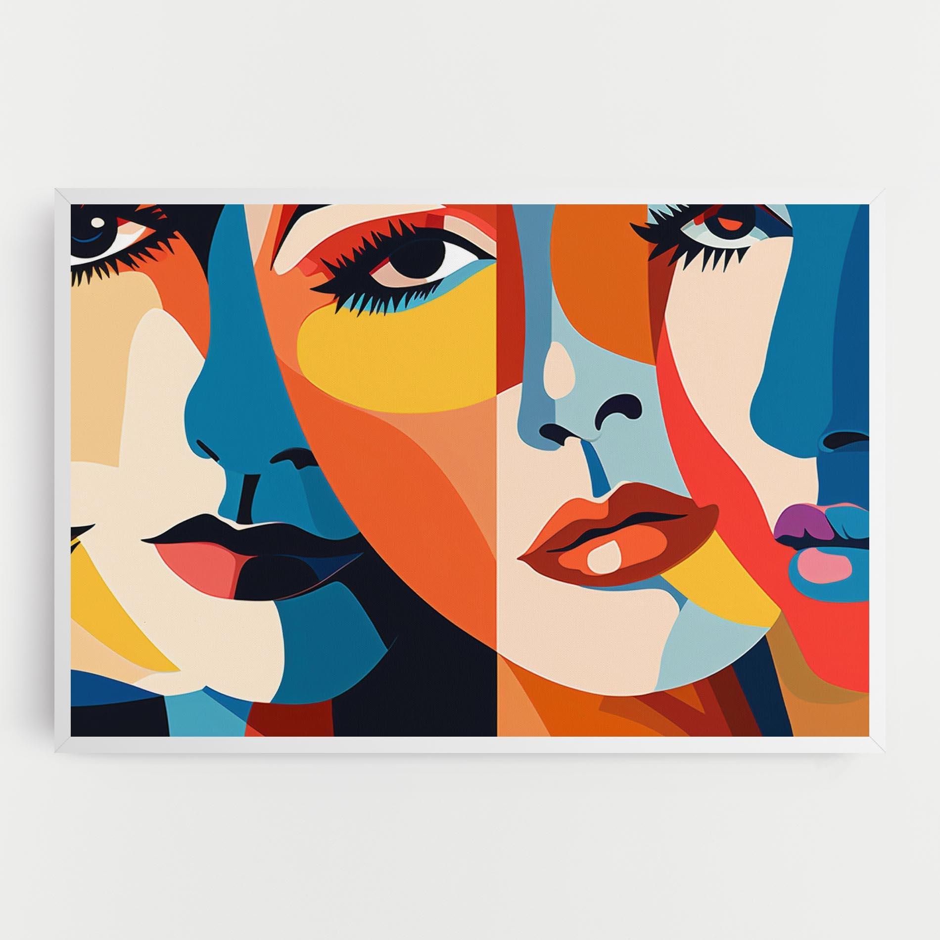 Картина на платно Beauty Face Collage mockup 0