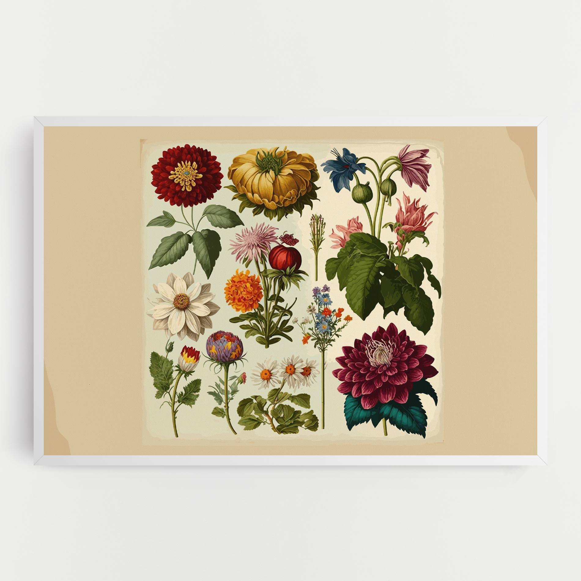 Картина на платно Vintage Botanical mockup 0