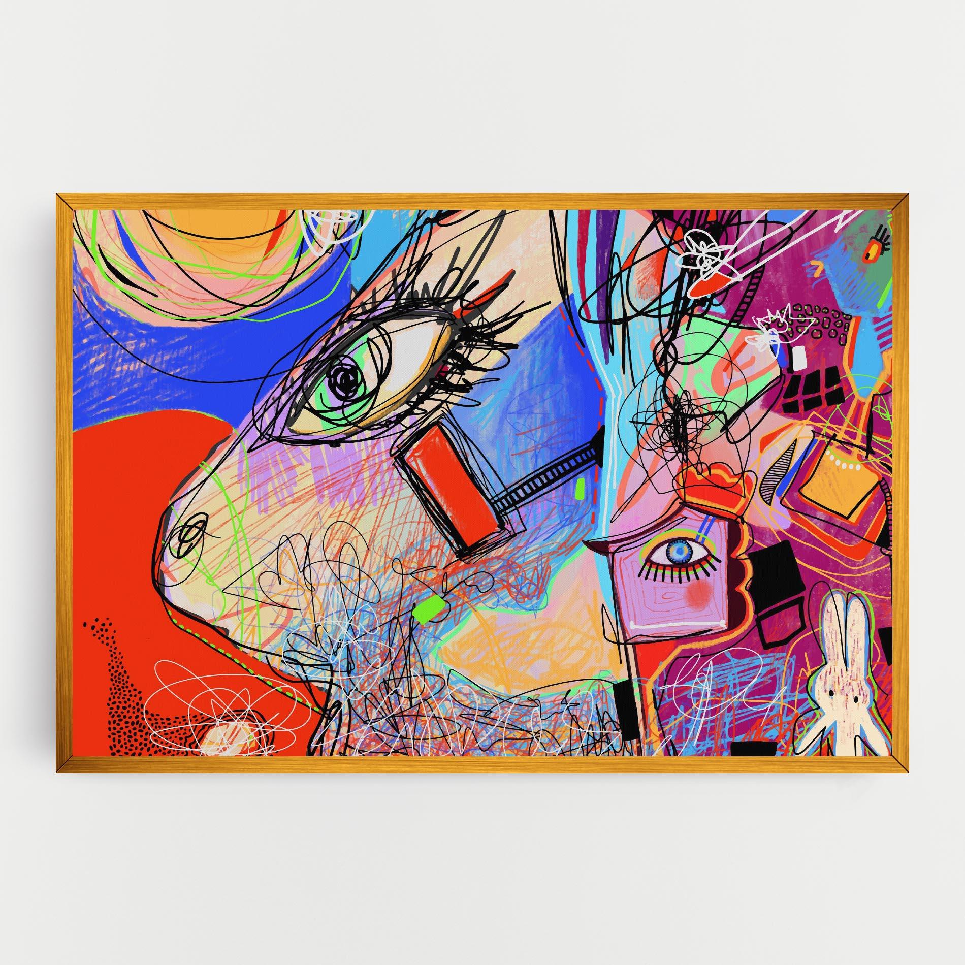 Картина на платно Animal Eye Art mockup 0