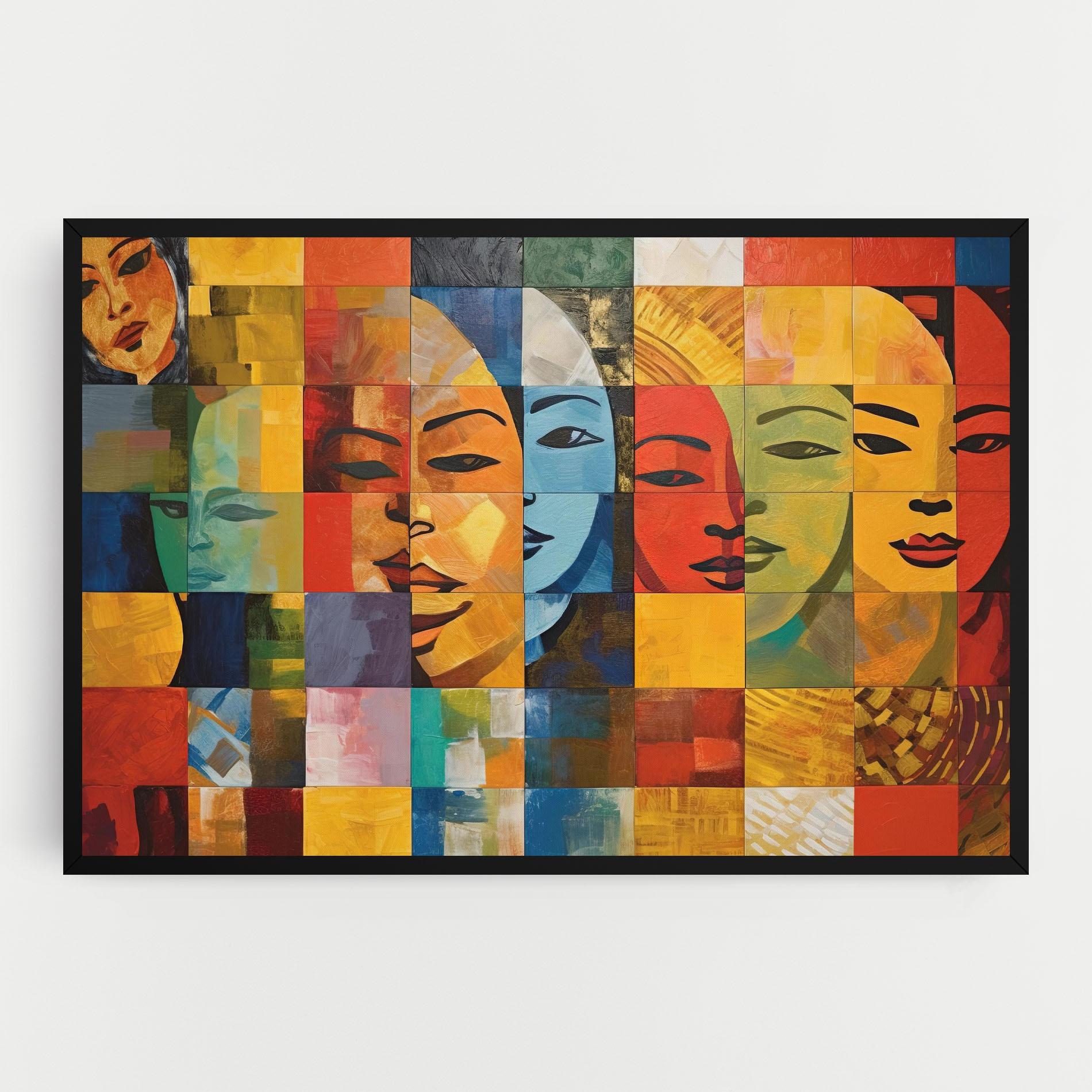 Картина на платно Abstract Concept Collage mockup 0