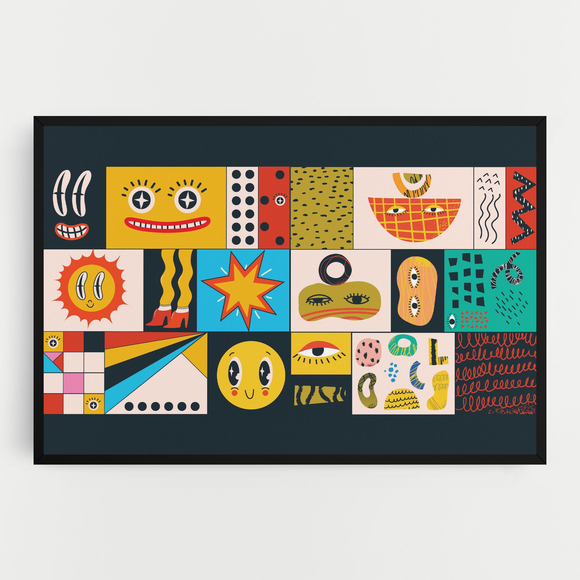 Картина на платно Cool Eye Shape mockup 0