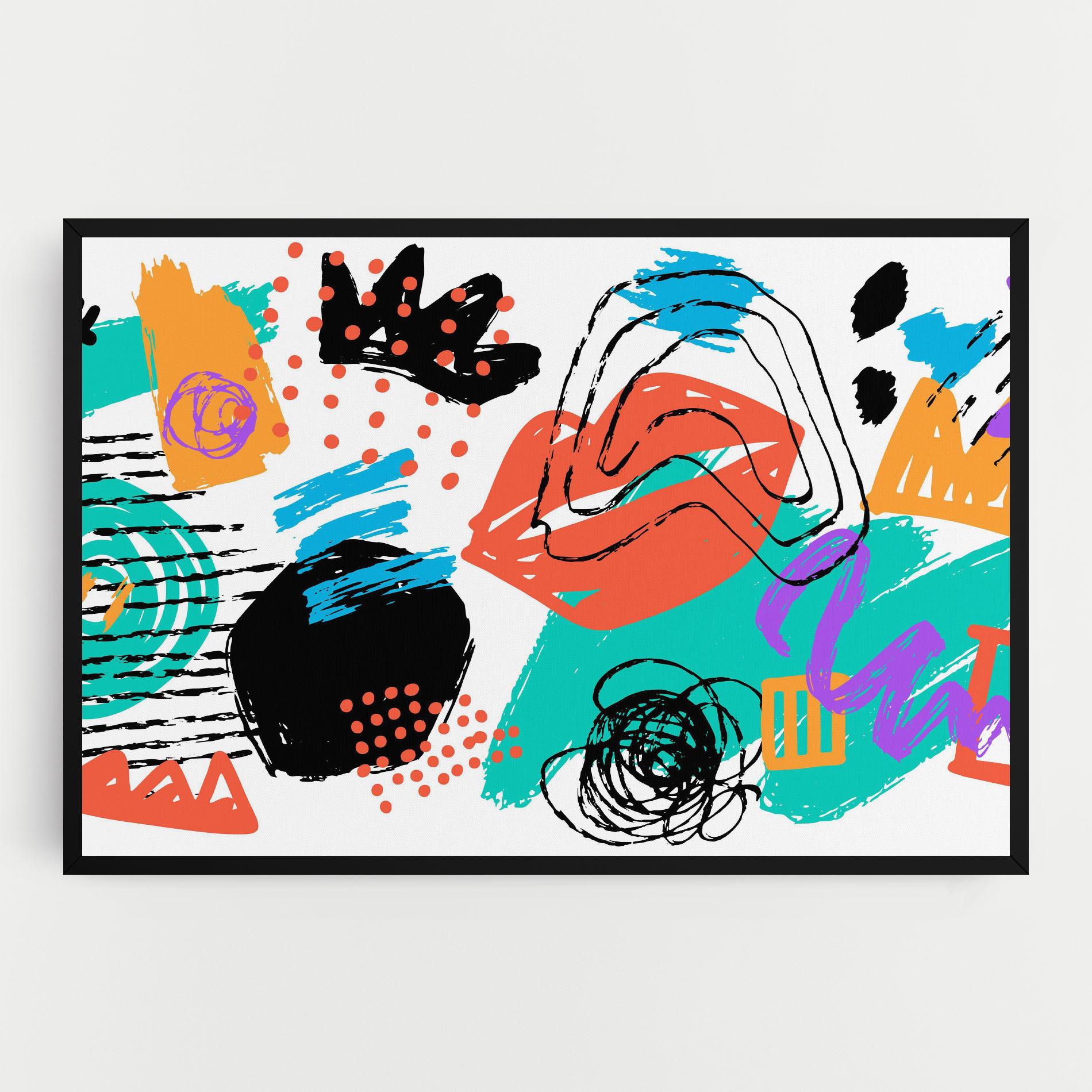 Картина на платно Drawing Collage Art mockup 0