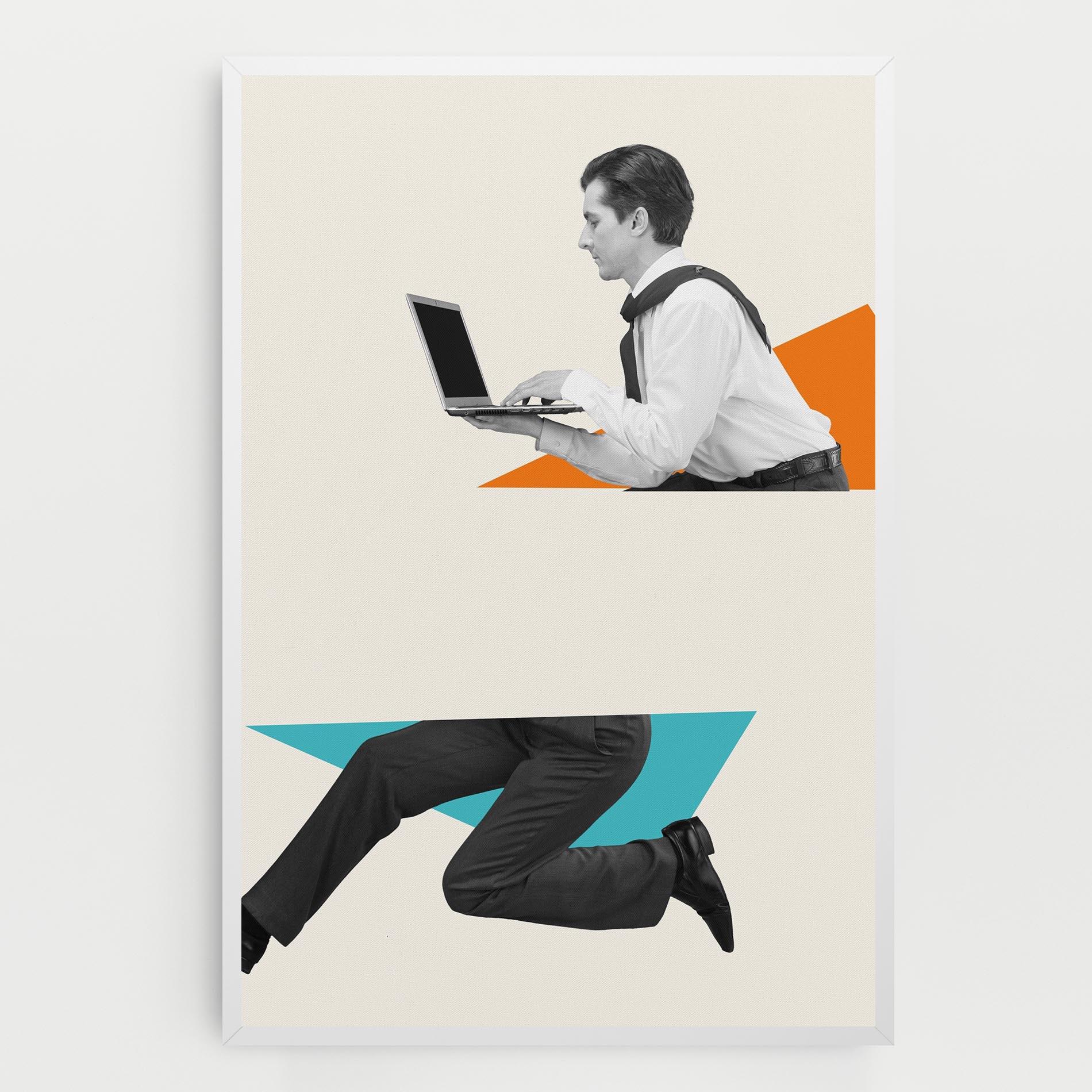 Картина на платно Businessman Collage mockup 0