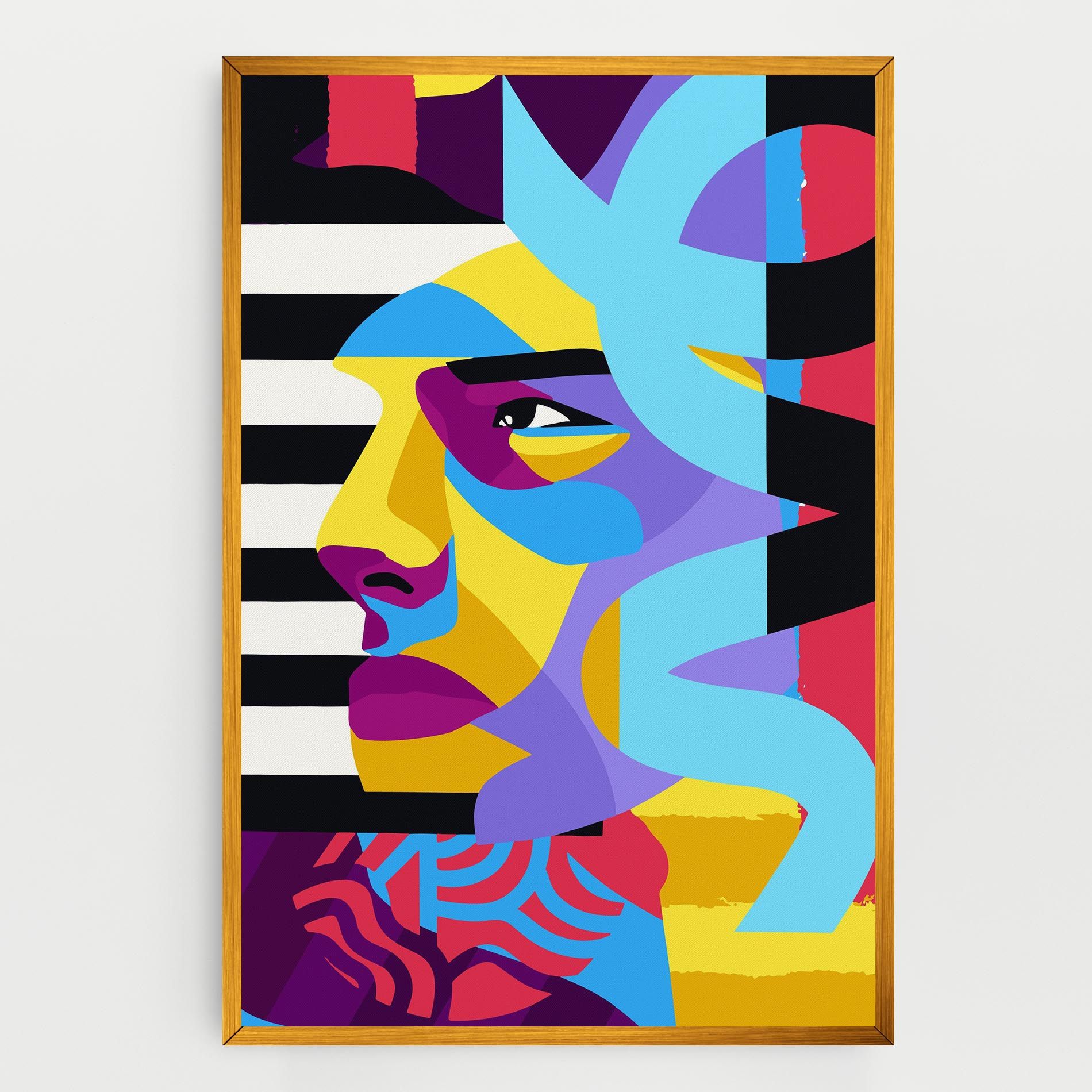Abstract Male Face mockup 0