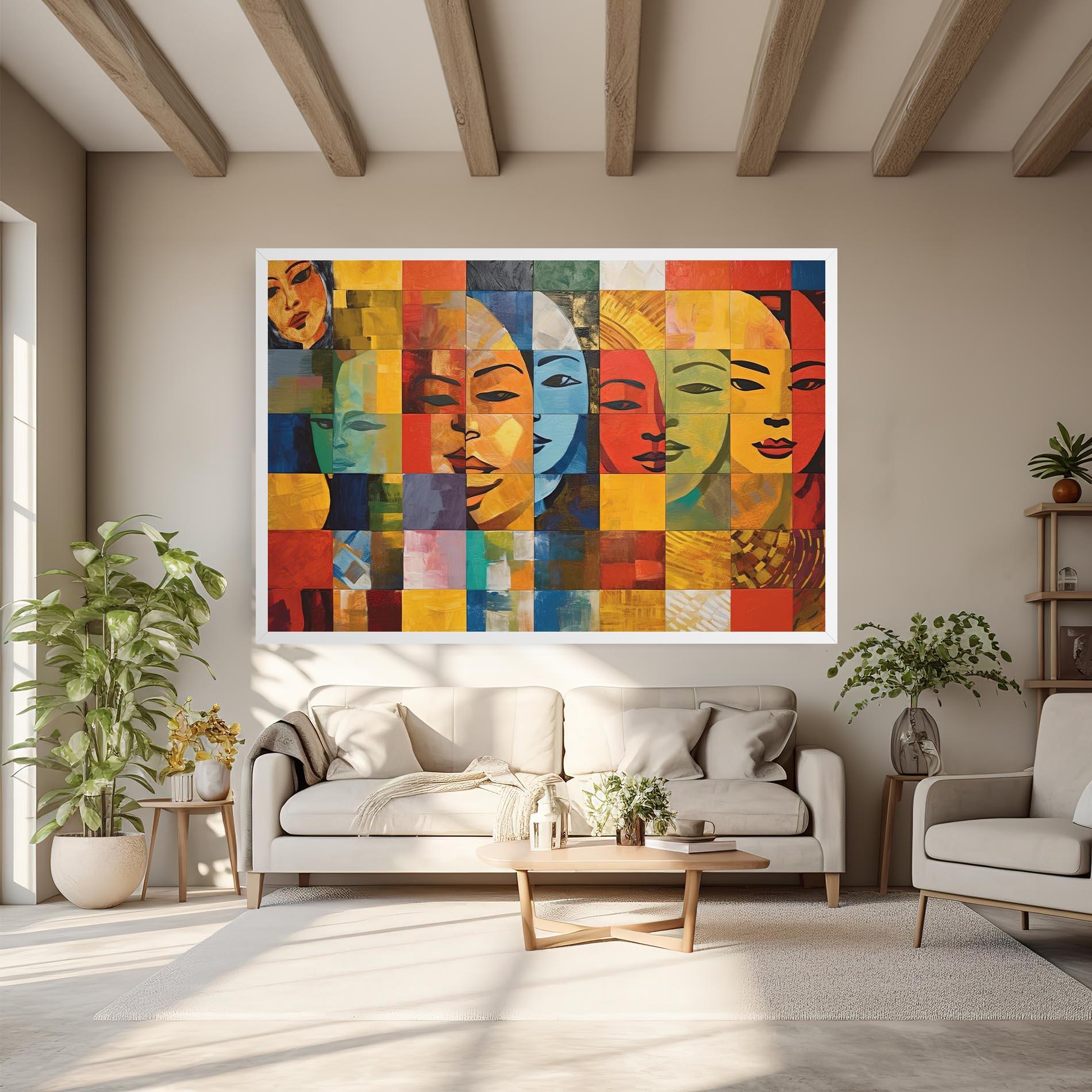 Картина на платно Abstract Concept Collage mockup 6