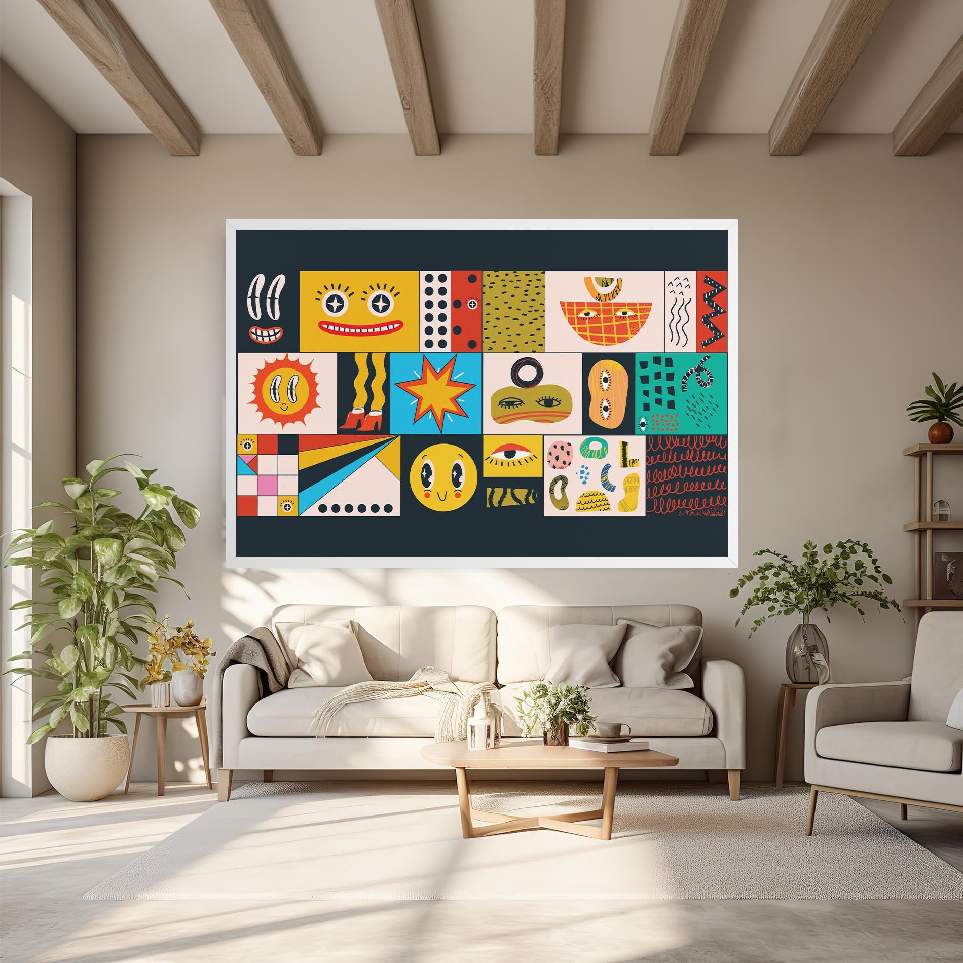 Картина на платно Cool Eye Shape mockup 6