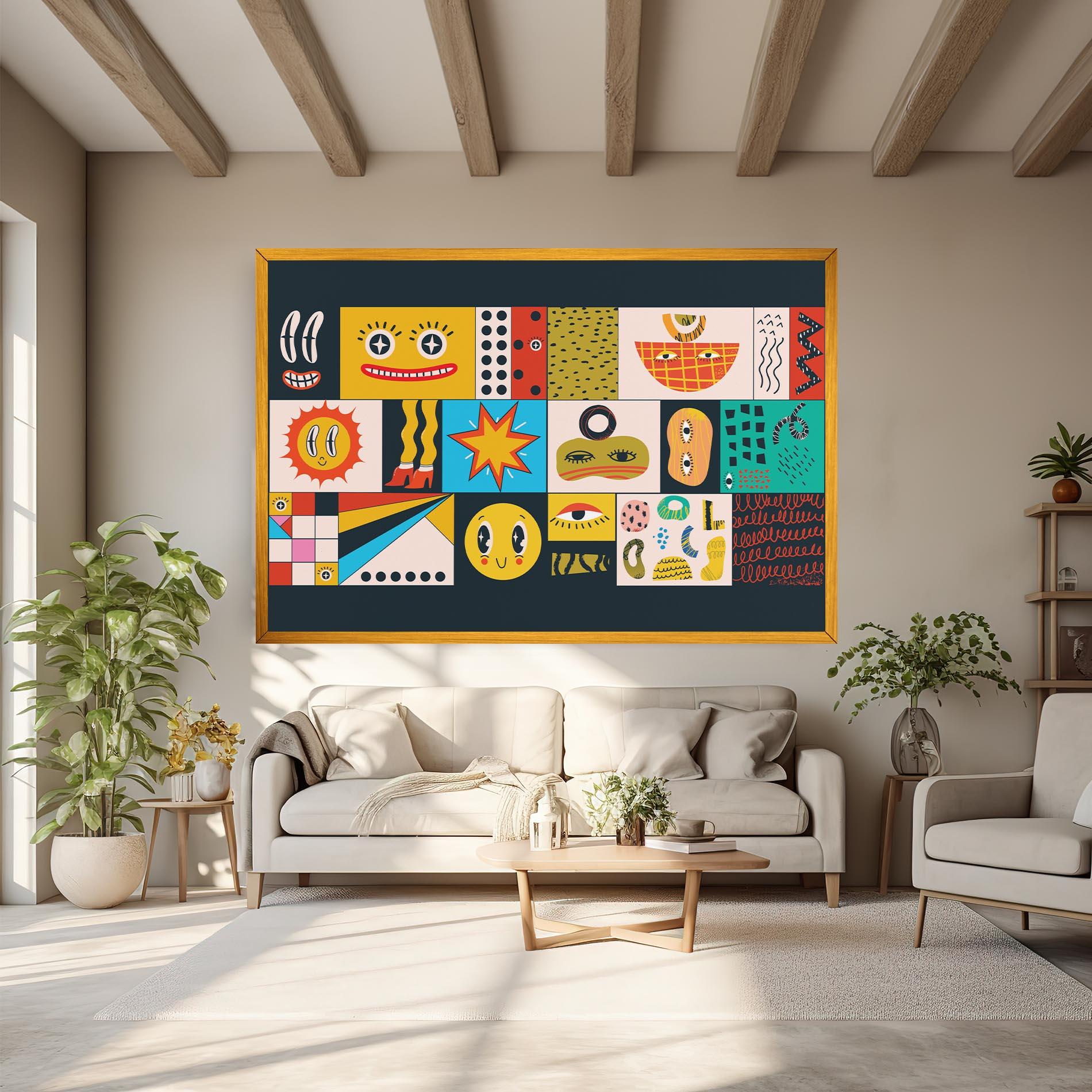 Картина на платно Cool Eye Shape mockup 6