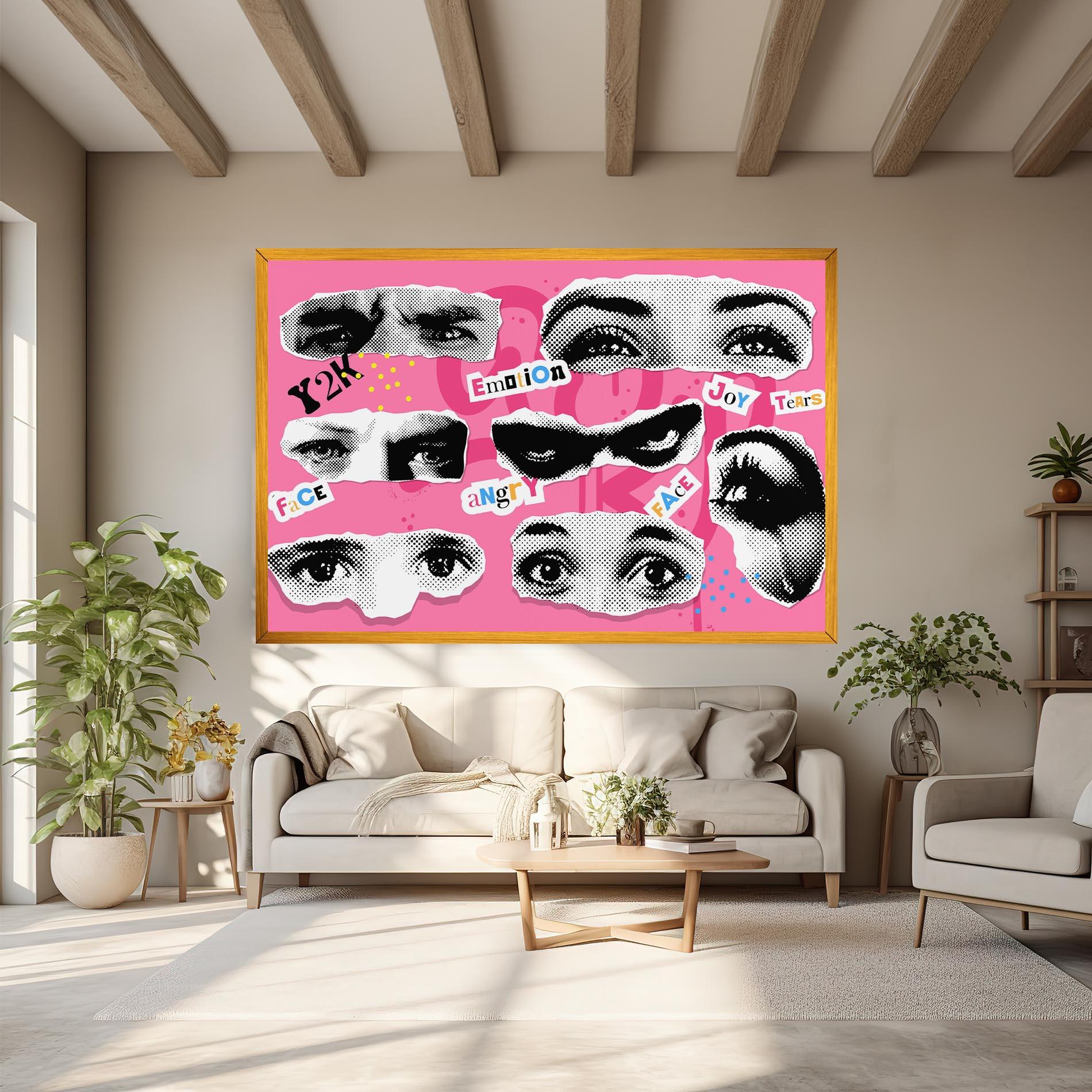 Картина на платно Eye Type mockup 6