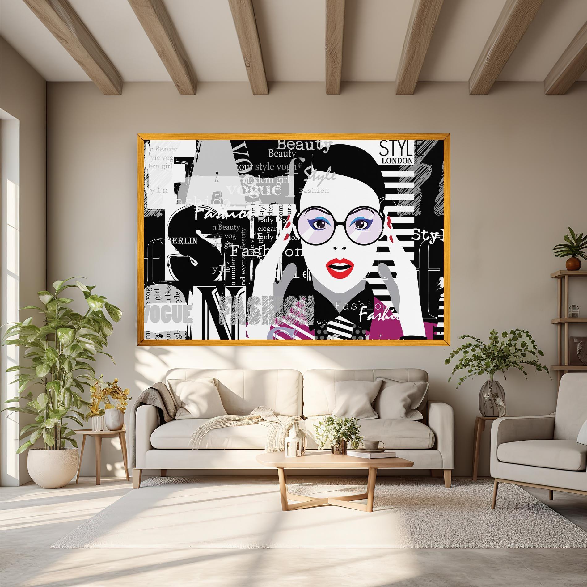 Картина на платно Fashion Collage mockup 6