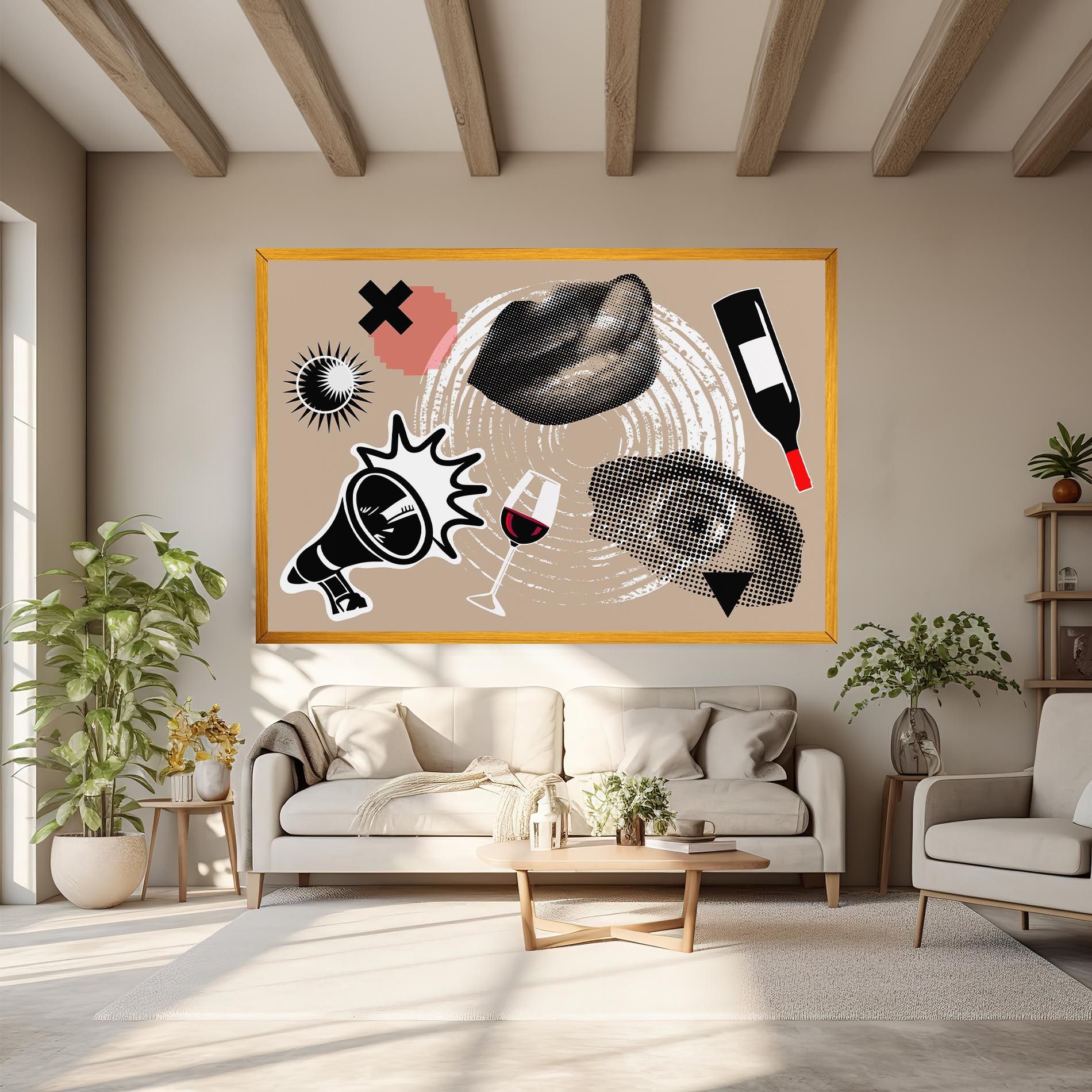 Lips Mouth Collage mockup 6