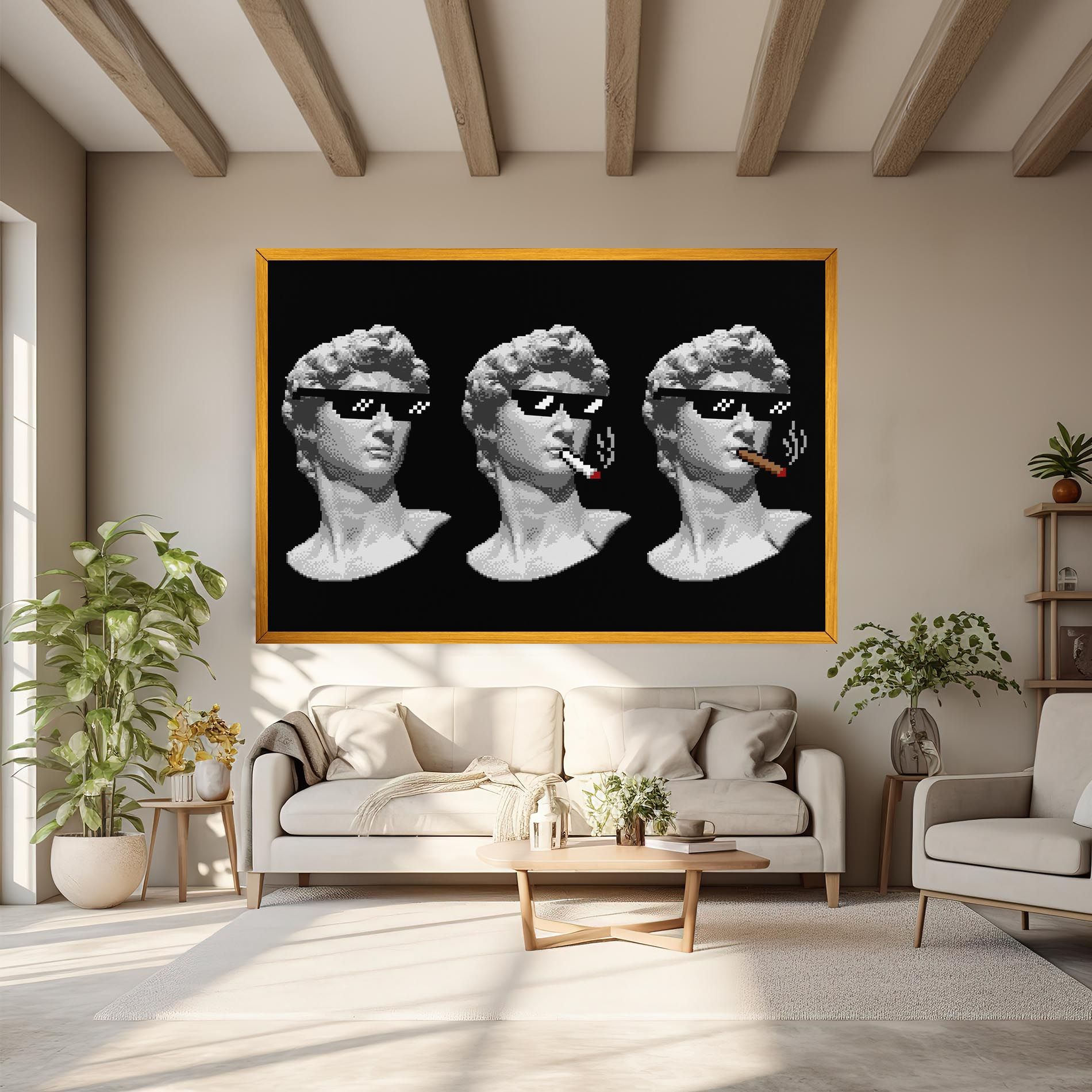 Statue Smoking mockup 6