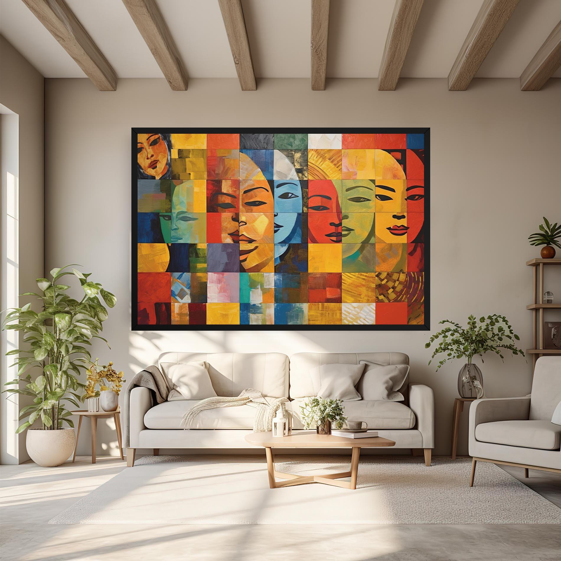 Картина на платно Abstract Concept Collage mockup 6