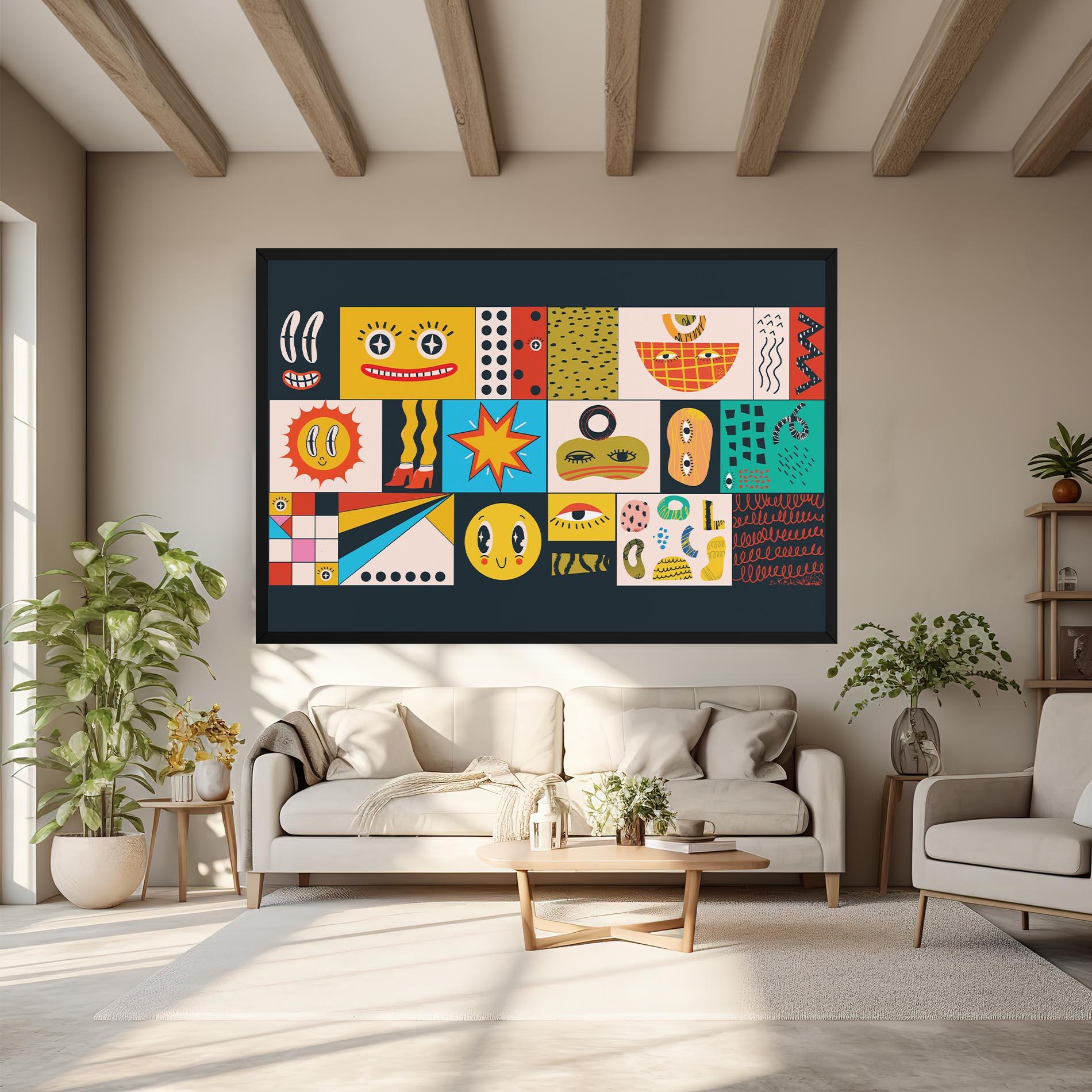 Картина на платно Cool Eye Shape mockup 6