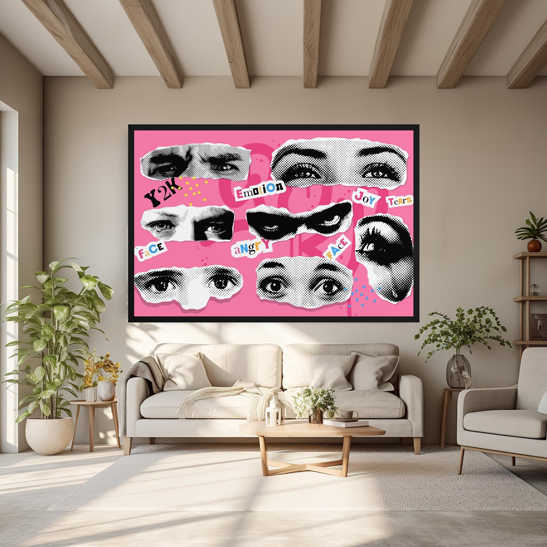 Картина на платно Eye Type mockup 6