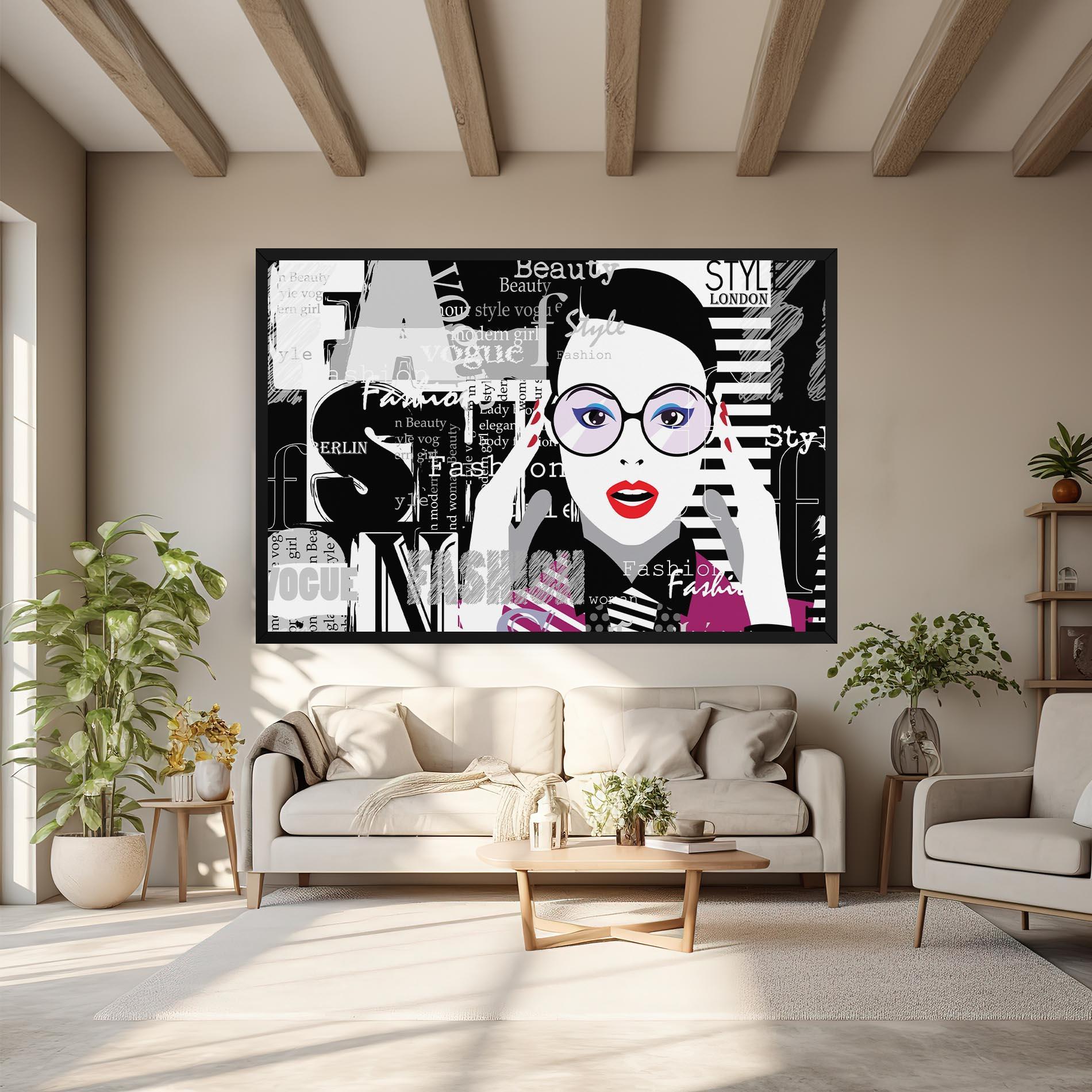 Картина на платно Fashion Collage mockup 6