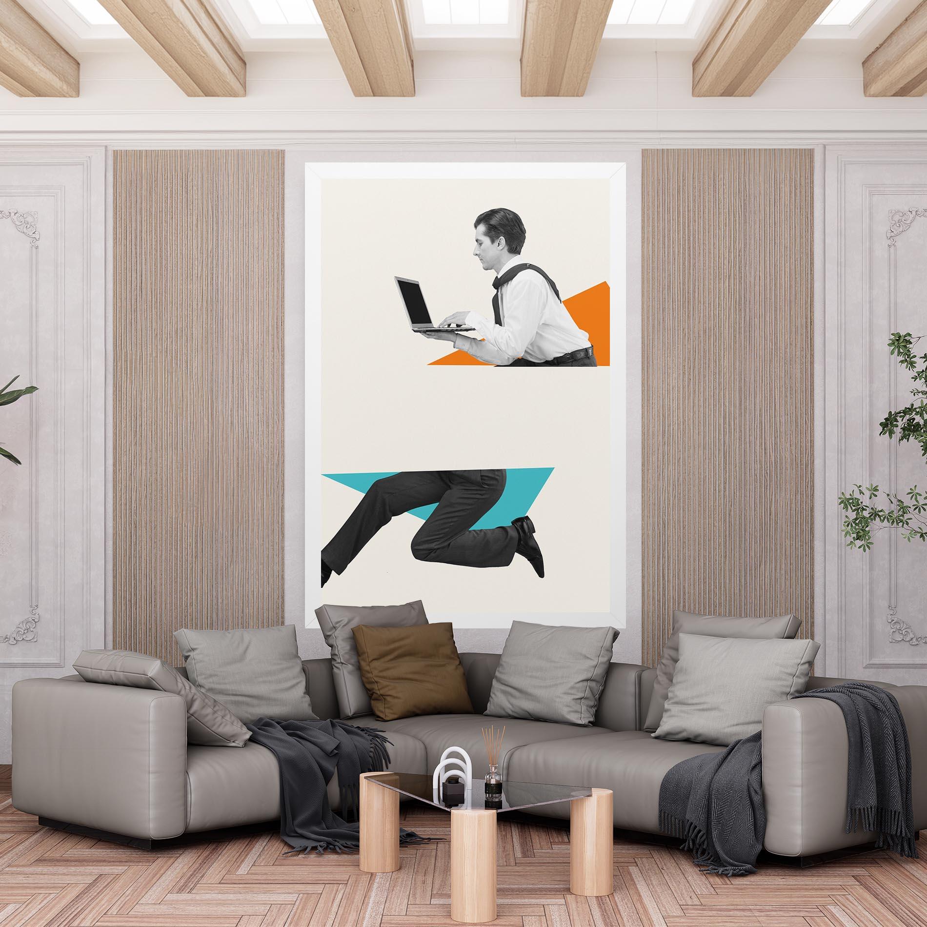 Картина на платно Businessman Collage mockup 6