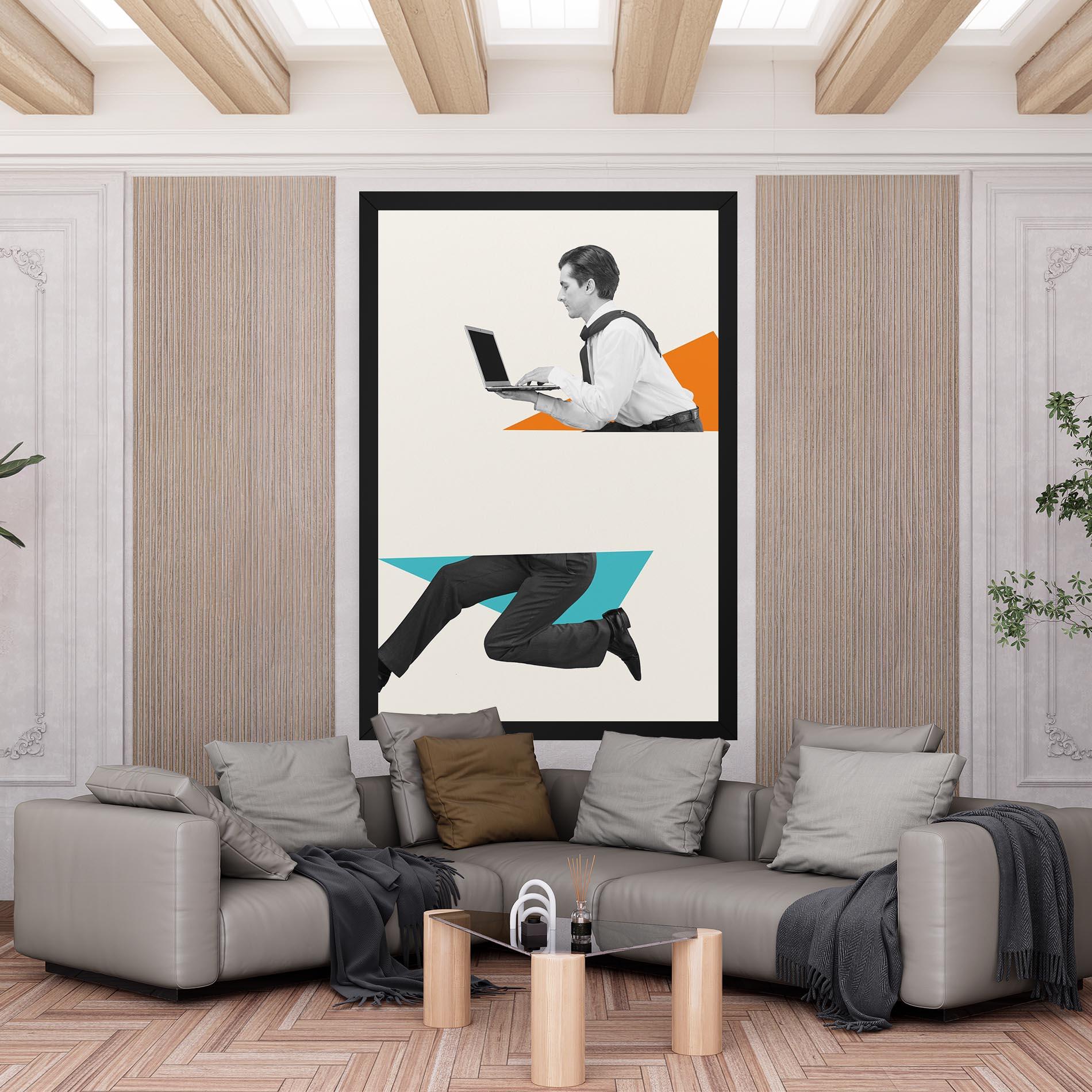 Картина на платно Businessman Collage mockup 6