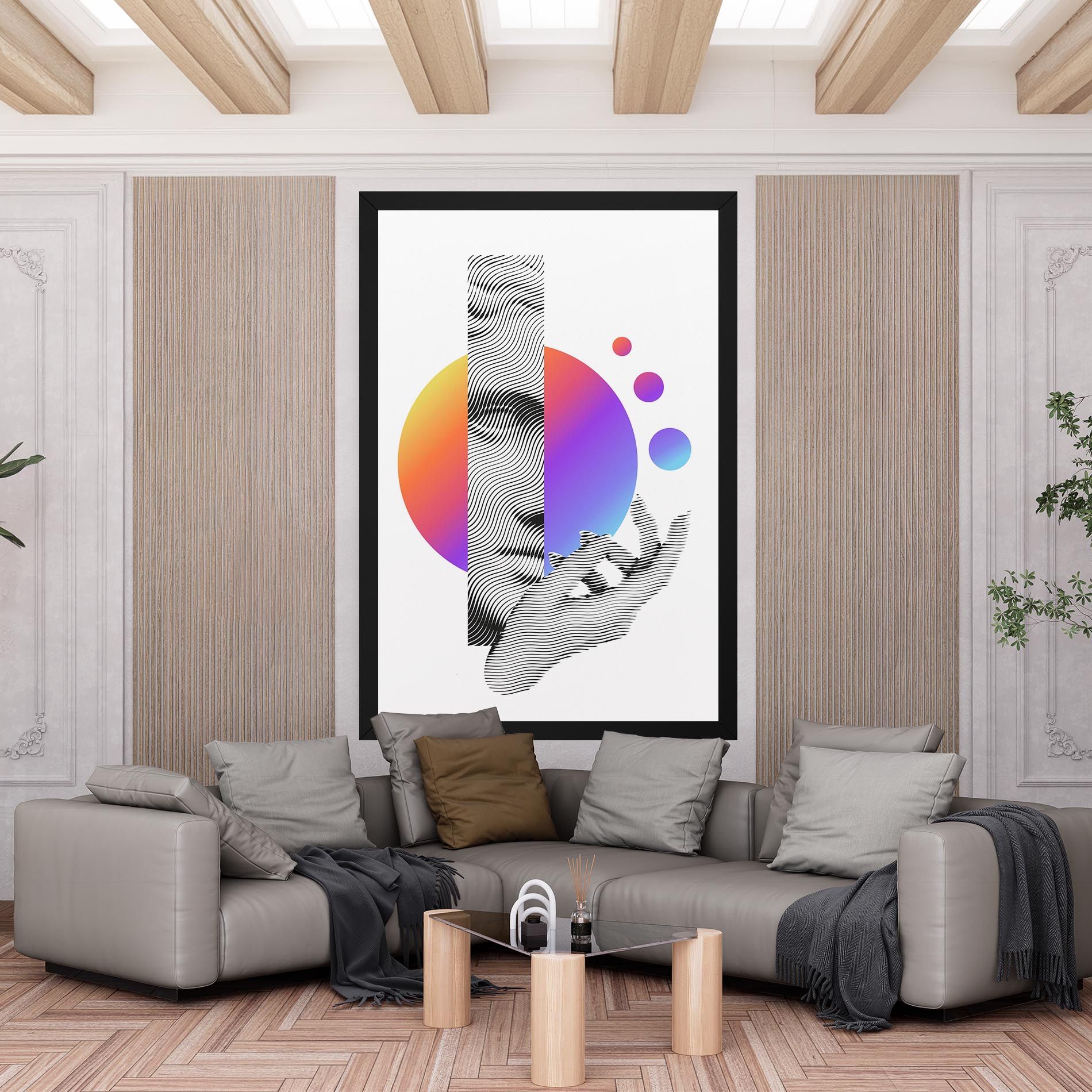 Orange Light Statue mockup 6