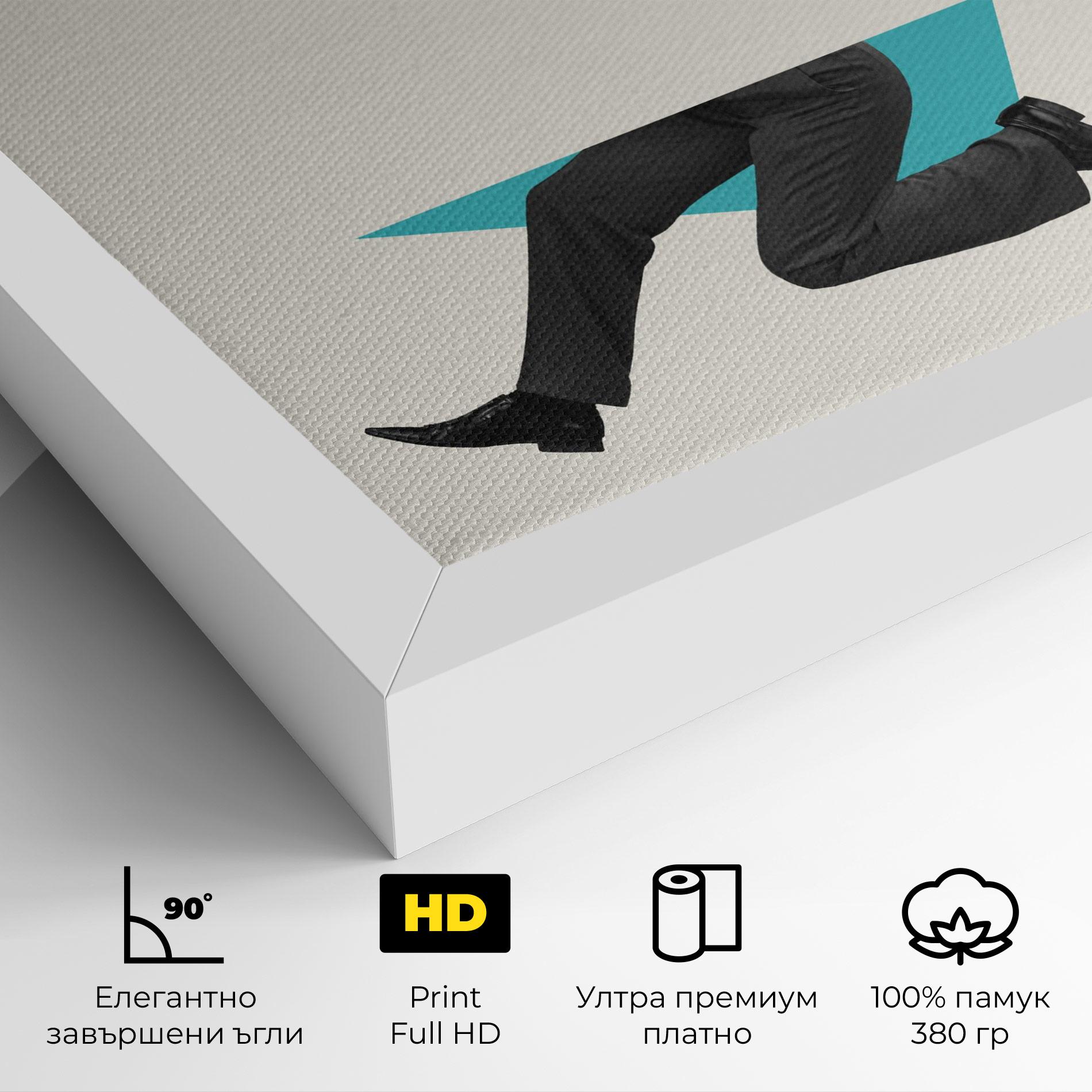 Картина на платно Businessman Collage mockup 4