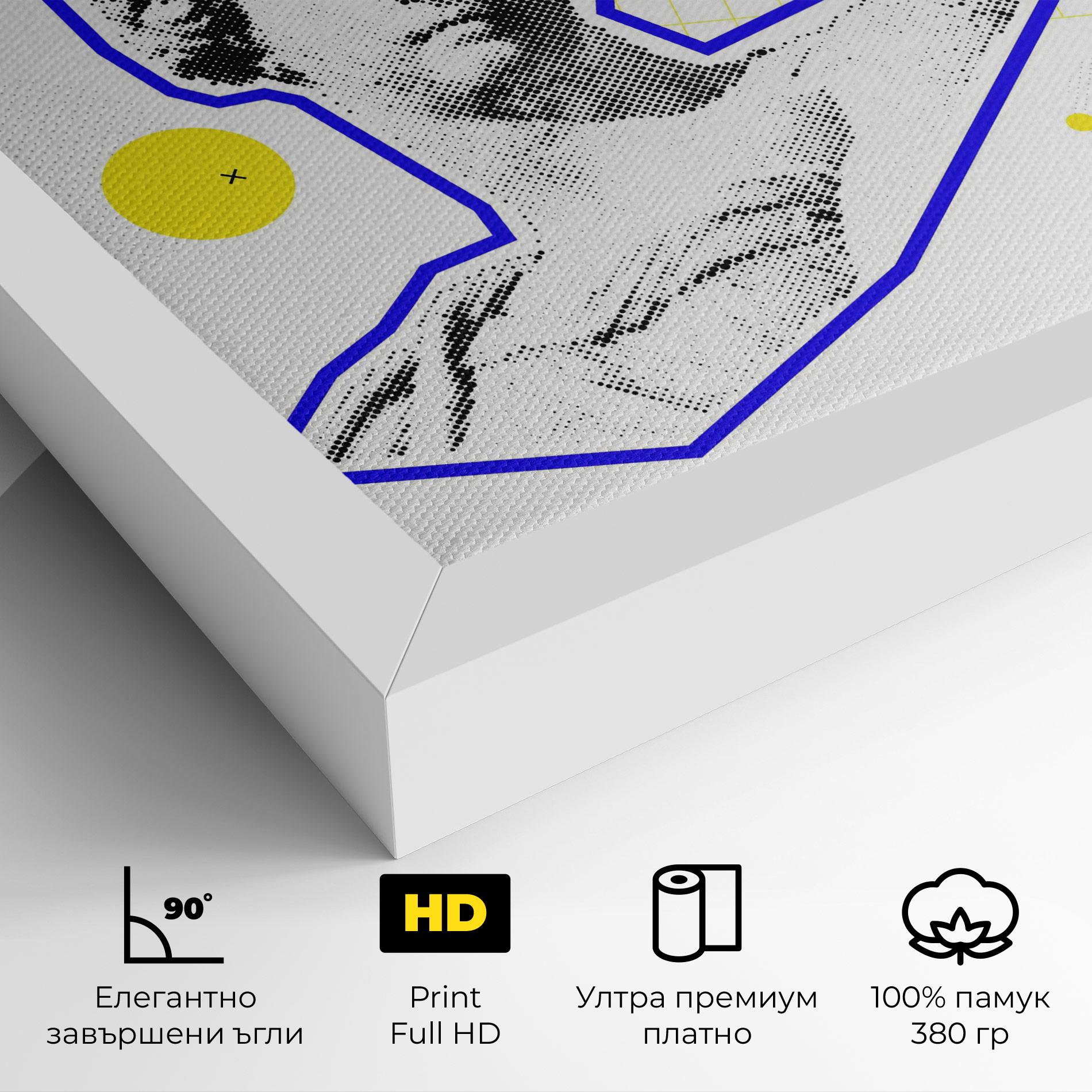 Картина на платно Rainbow Statue mockup 4