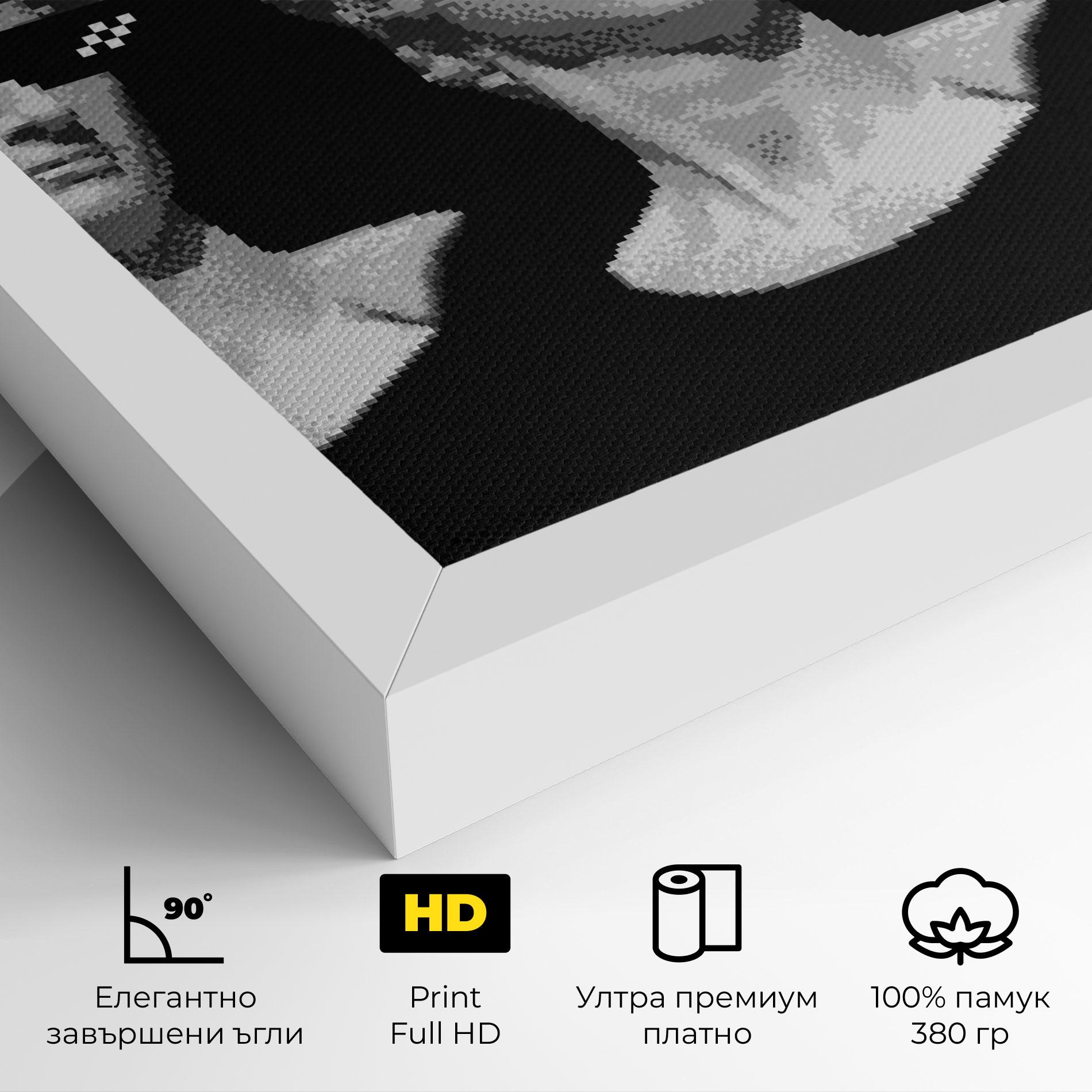 Картина на платно Statue Smoking mockup 4