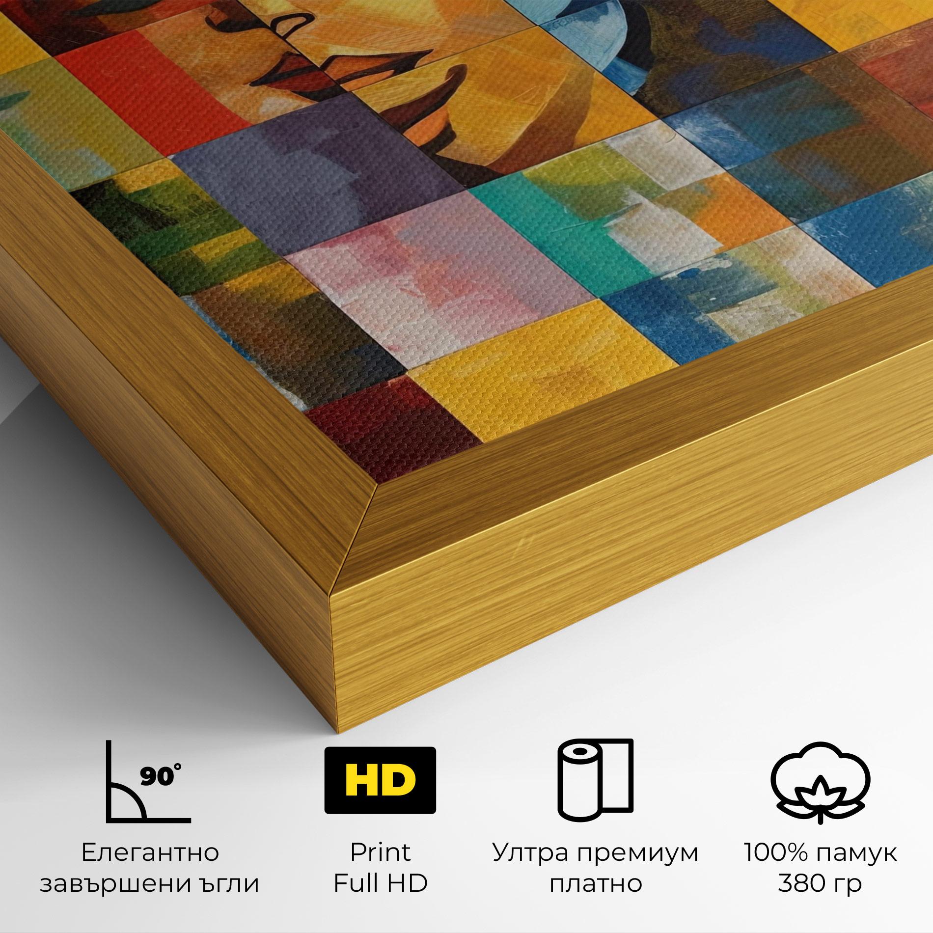 Картина на платно Abstract Concept Collage mockup 4