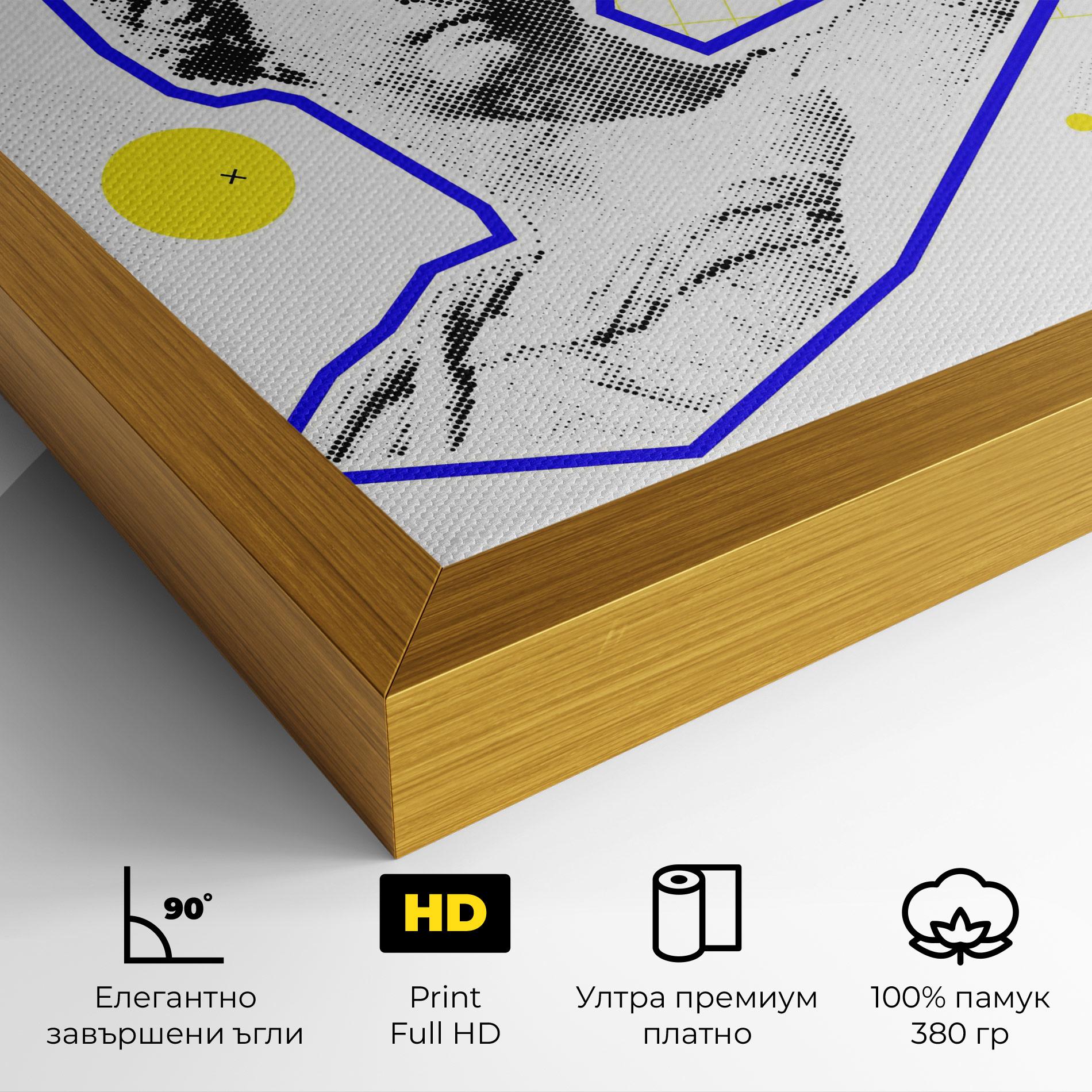 Картина на платно Rainbow Statue mockup 4