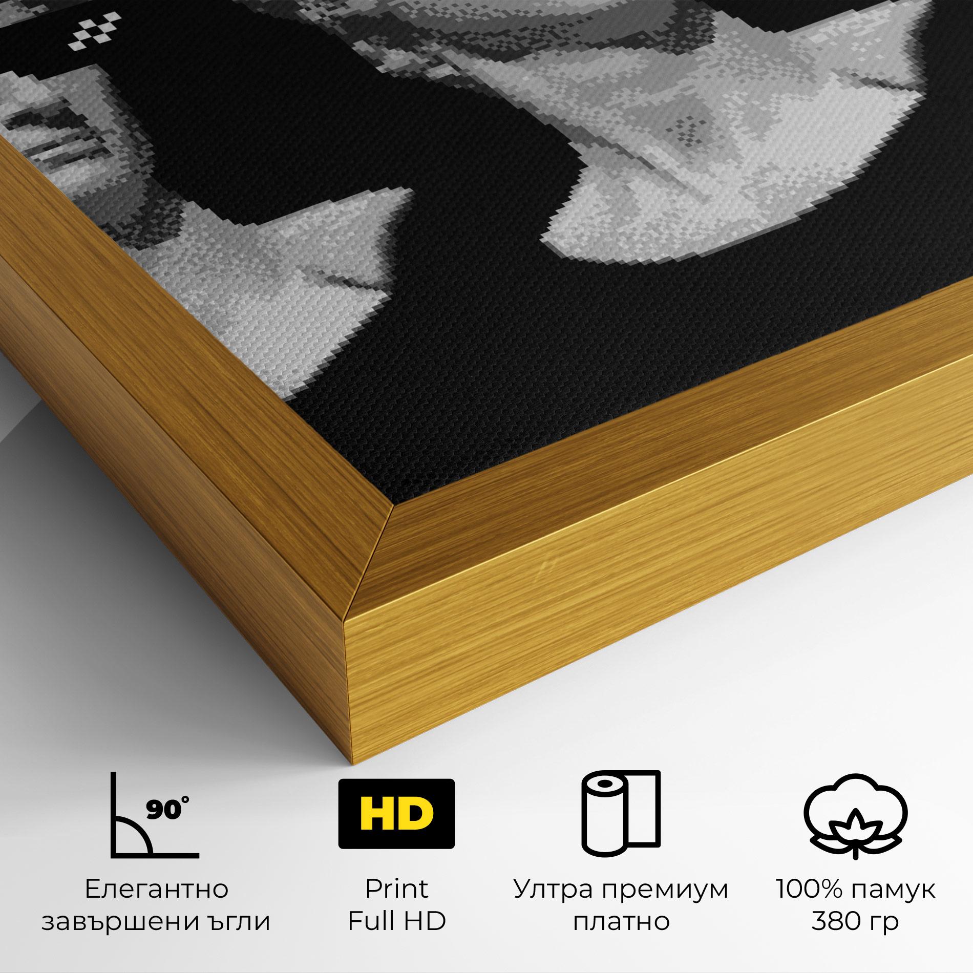 Картина на платно Statue Smoking mockup 4