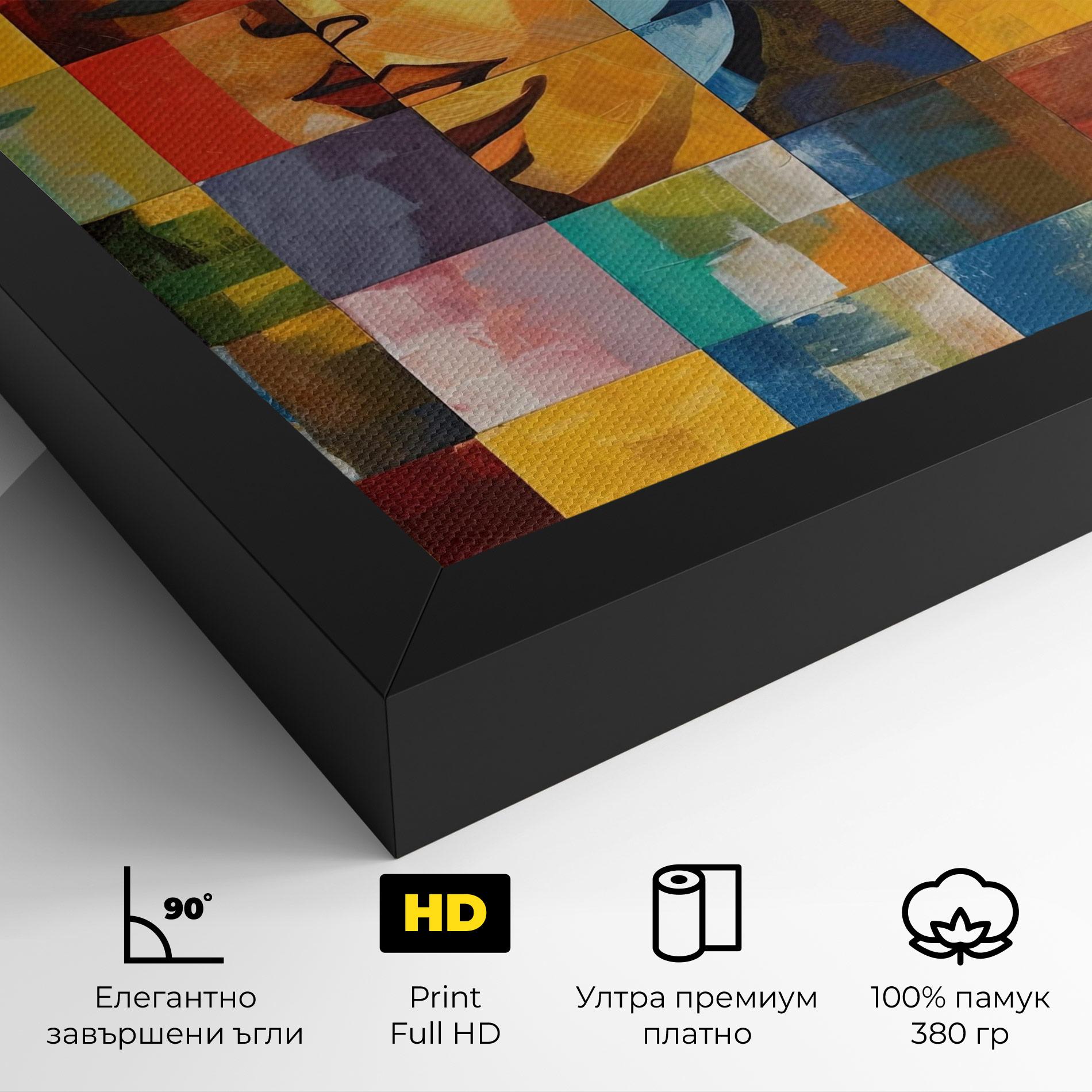 Картина на платно Abstract Concept Collage mockup 4