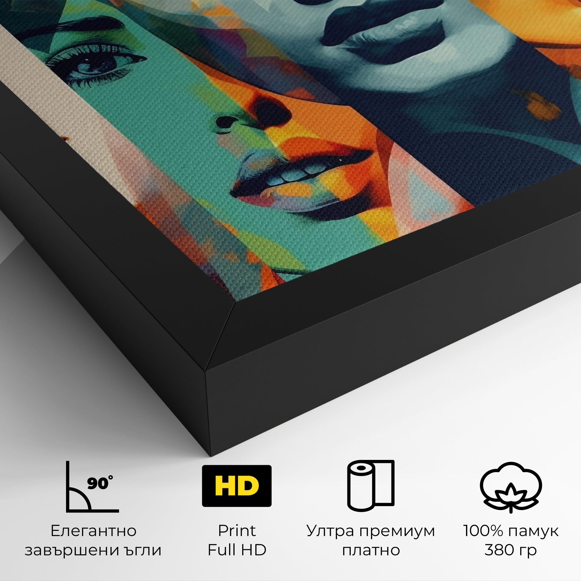 Abstract Face Collage mockup 4