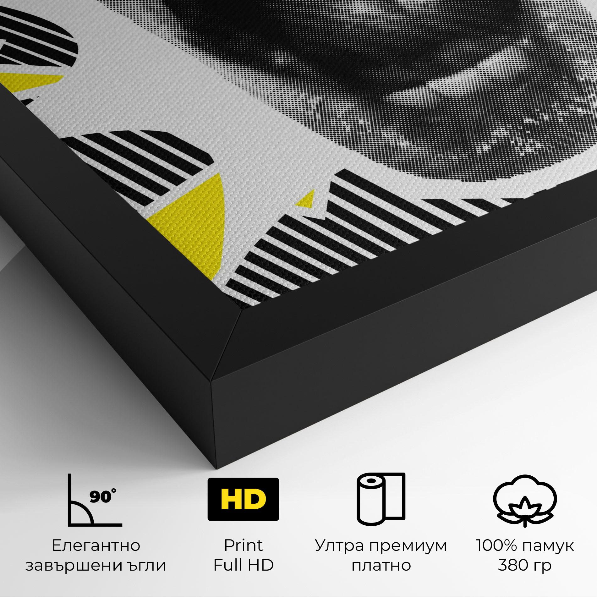 Картина на платно Lightning Mouth mockup 4