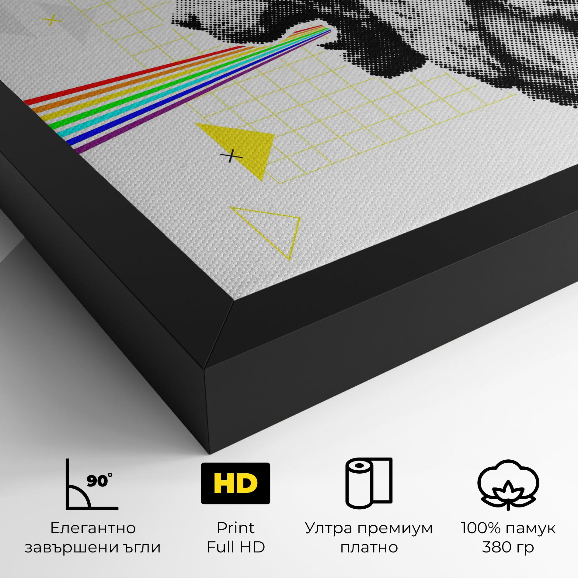 Картина на платно Lion Collage mockup 4