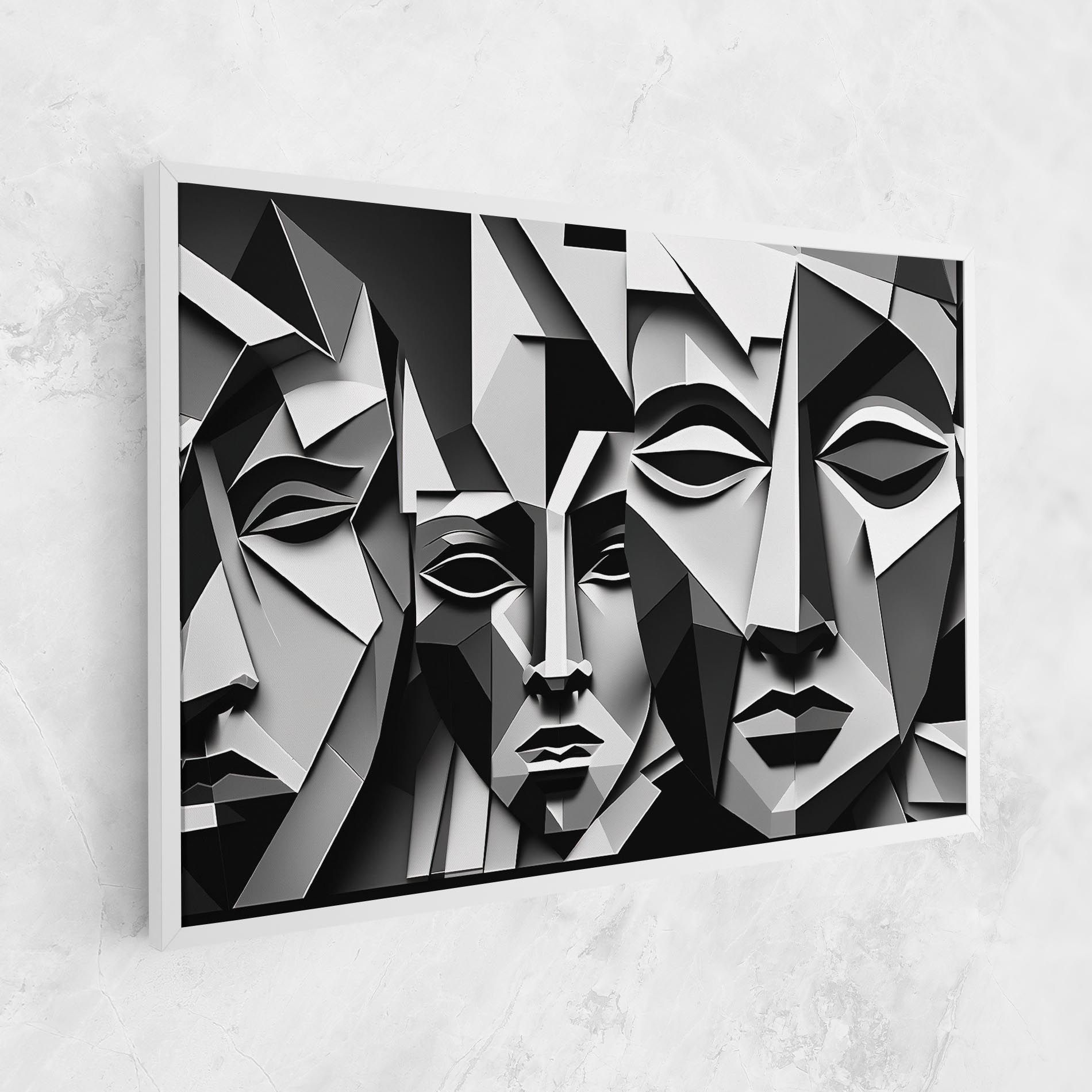 Grey Faces Collage mockup 1