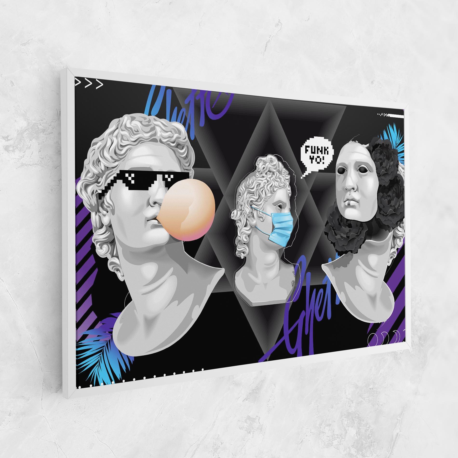 Картина на платно Statue Mask mockup 1