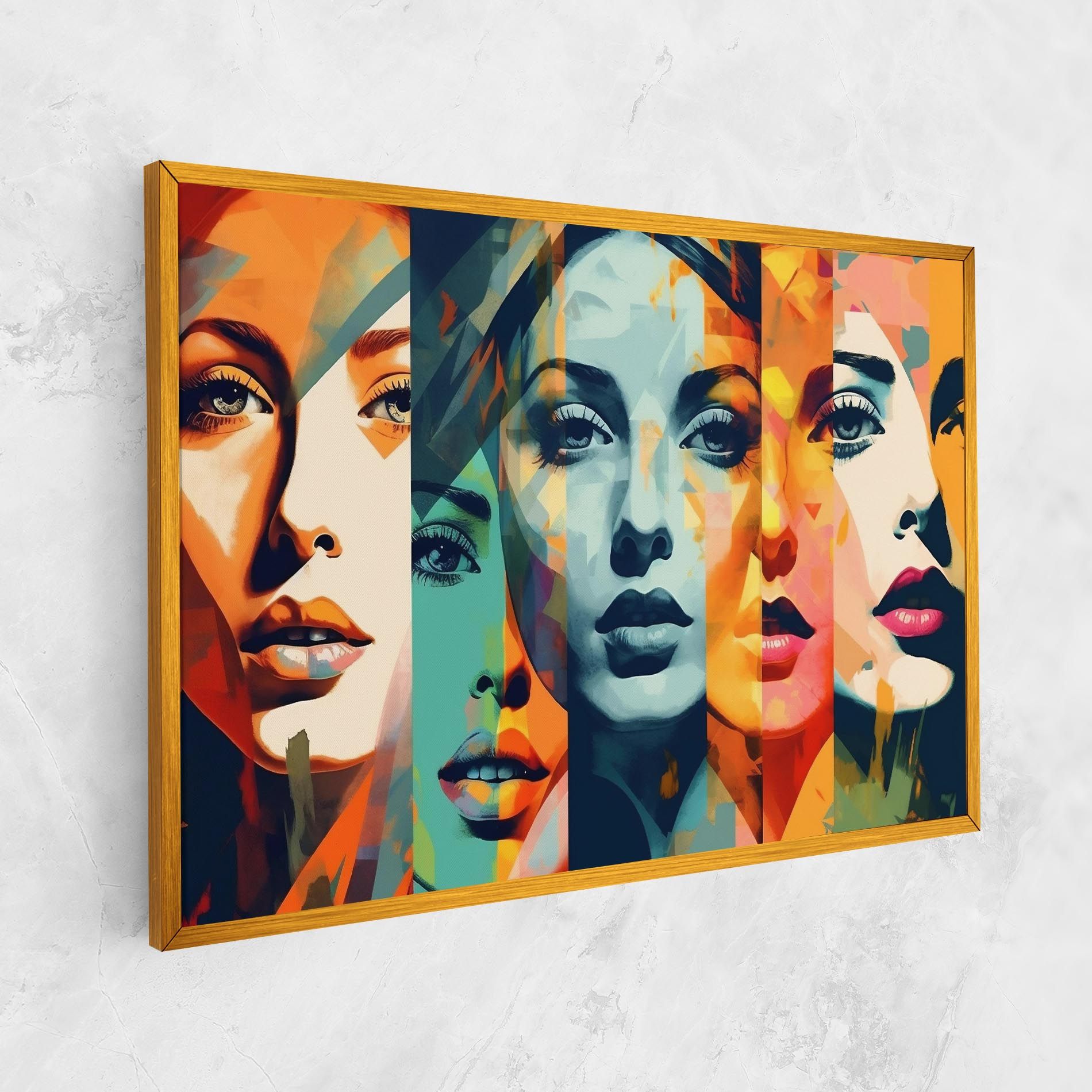 Abstract Face Collage mockup 1