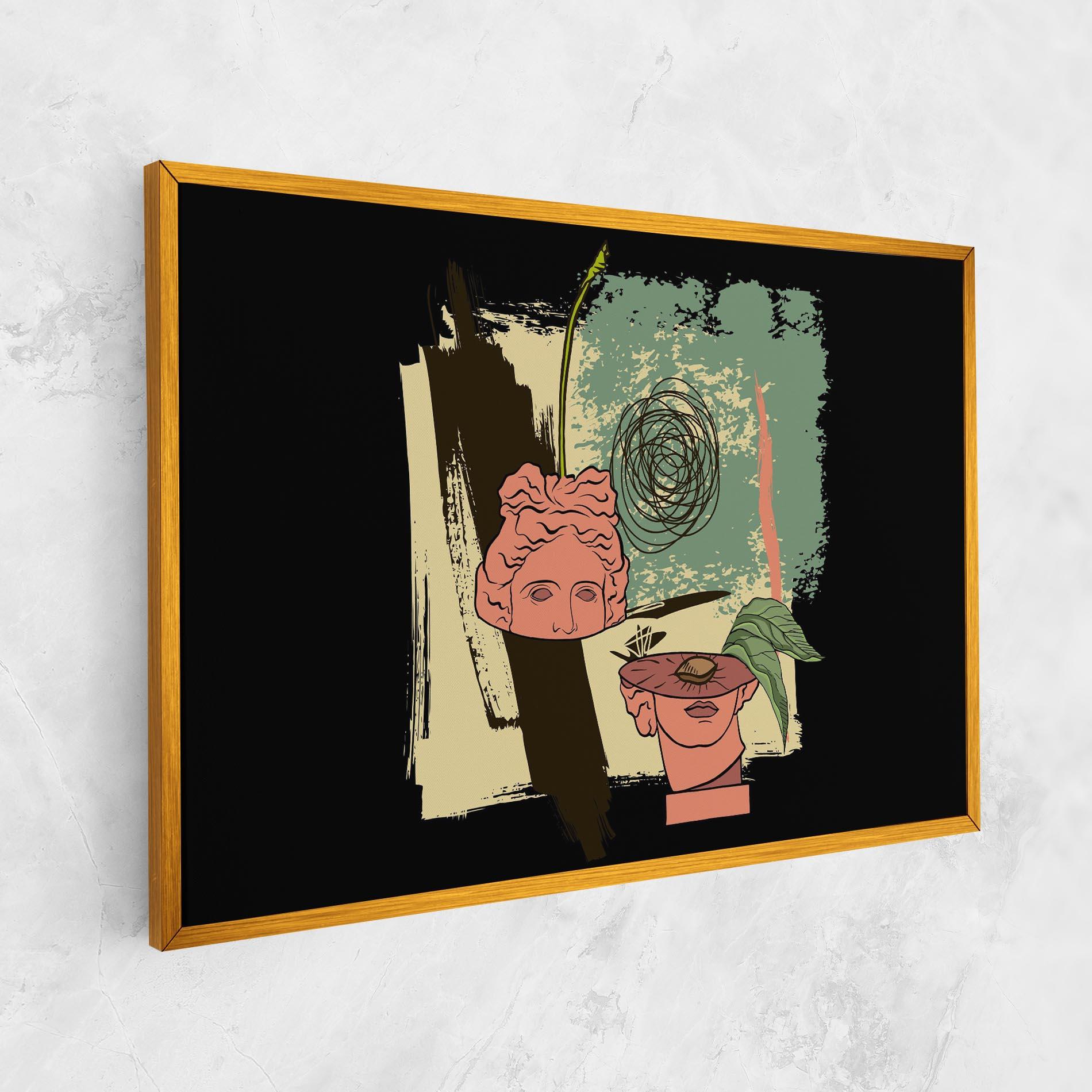 Картина на платно Statue Fruit mockup 1