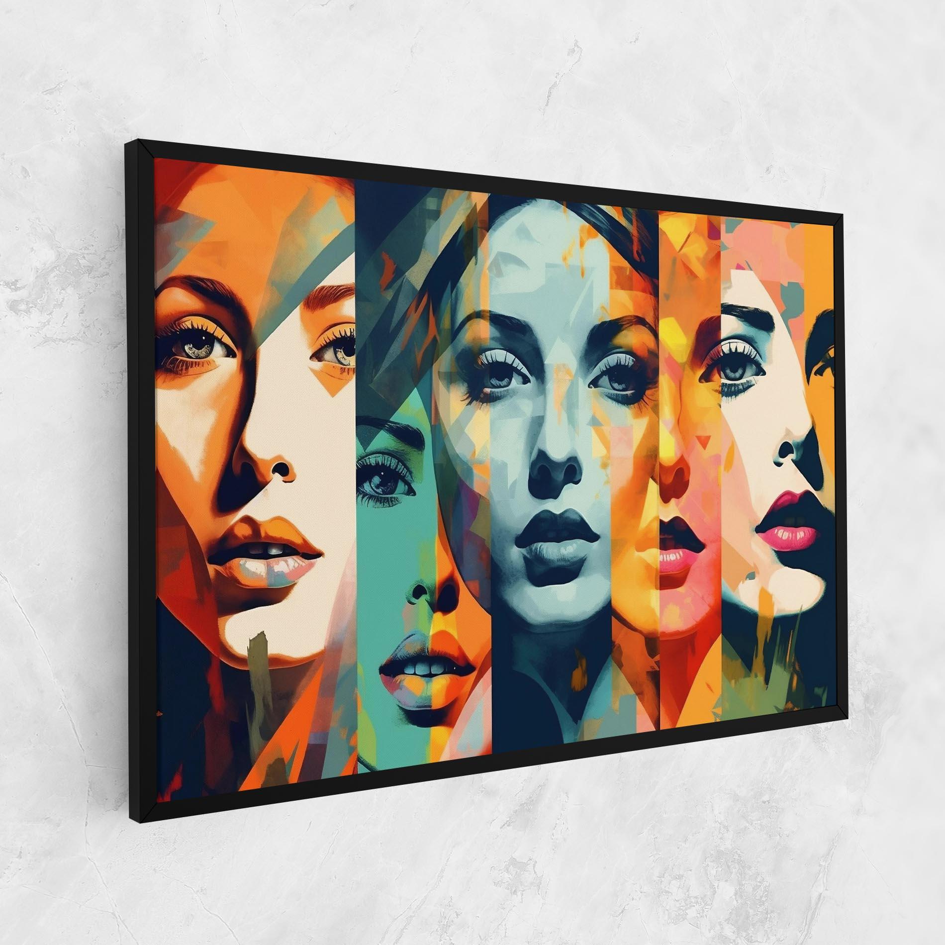 Картина на платно Abstract Face Collage mockup 1
