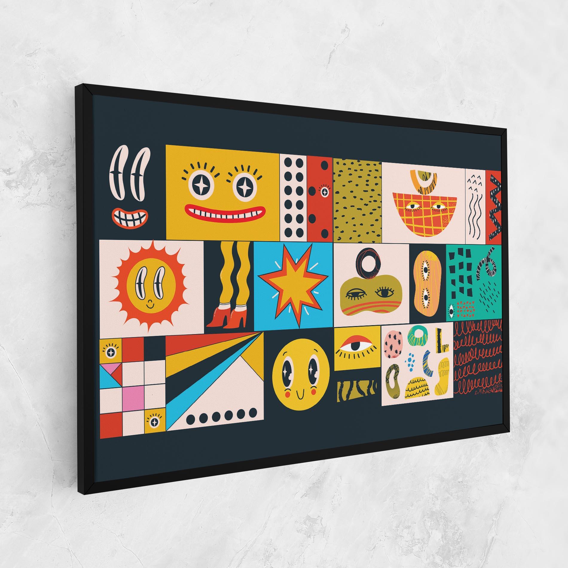 Картина на платно Cool Eye Shape mockup 1