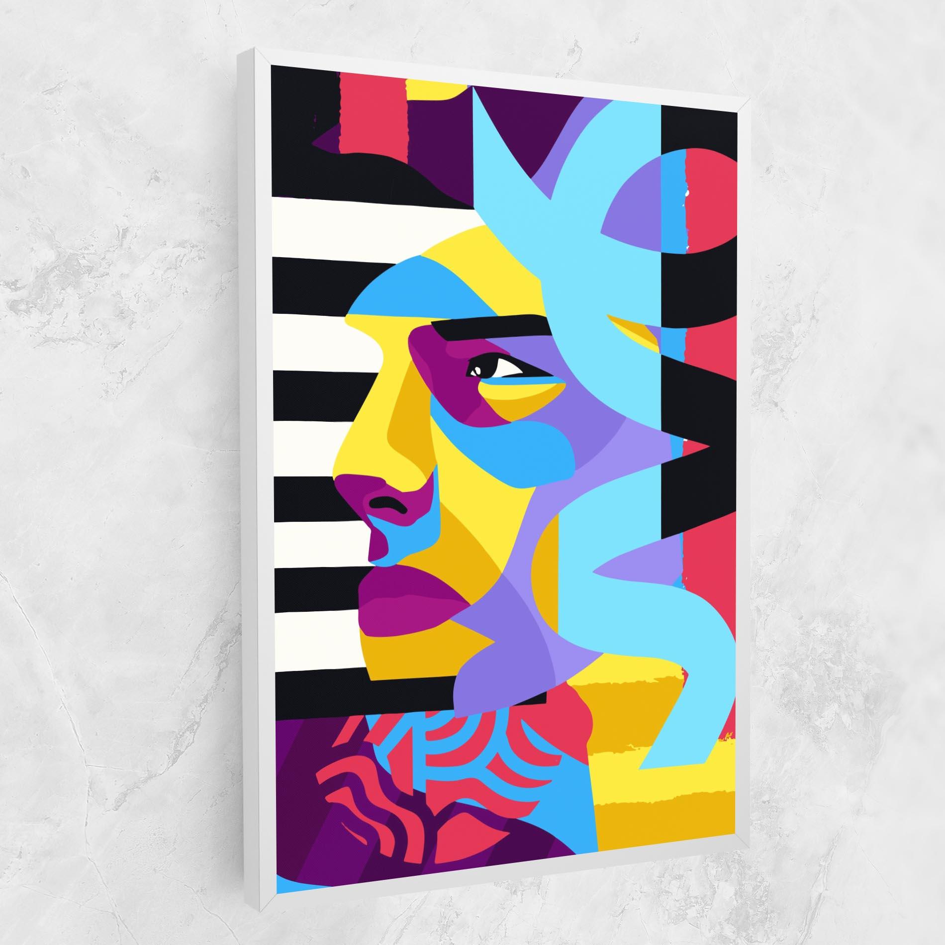 Картина на платно Abstract Male Face mockup 1