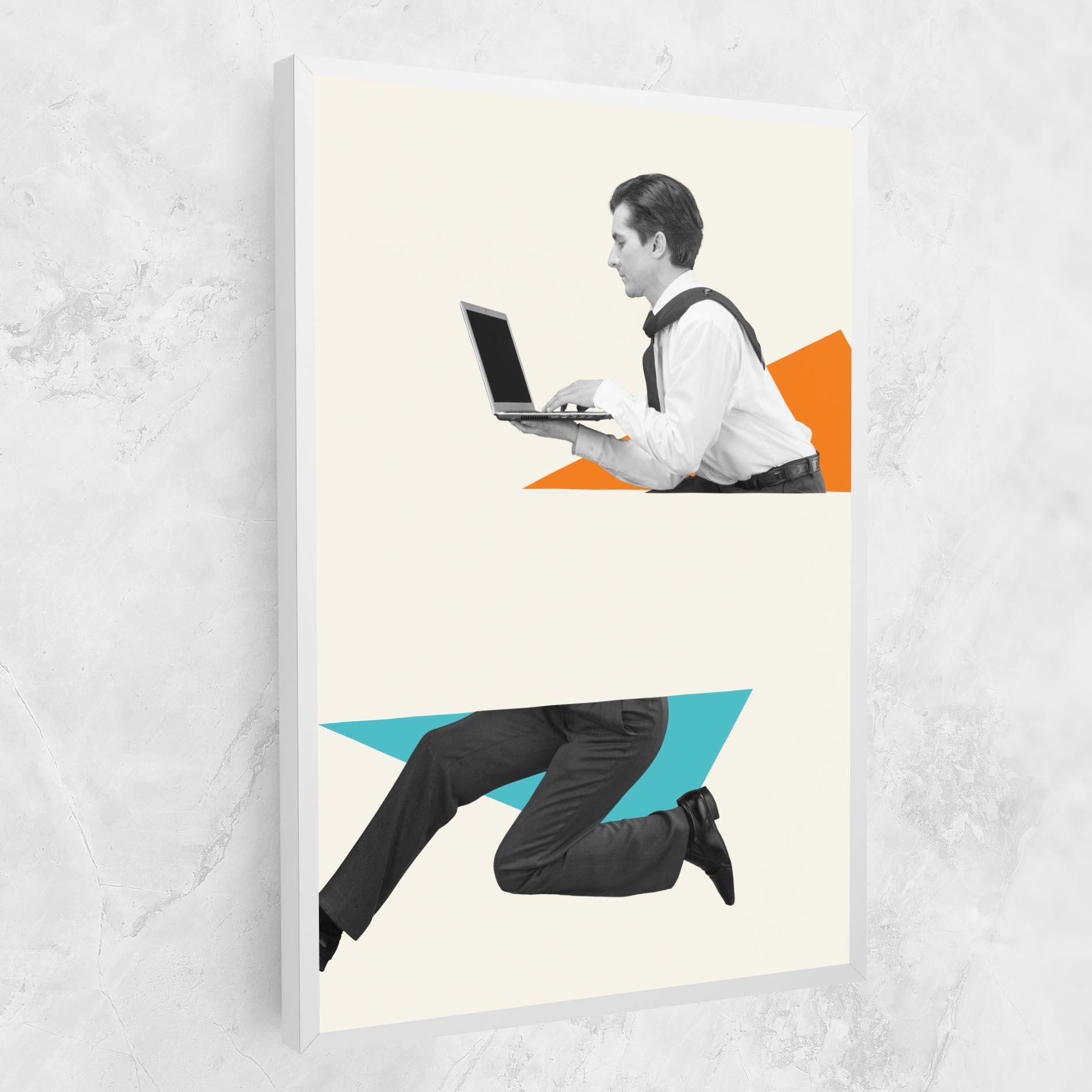 Картина на платно Businessman Collage mockup 1