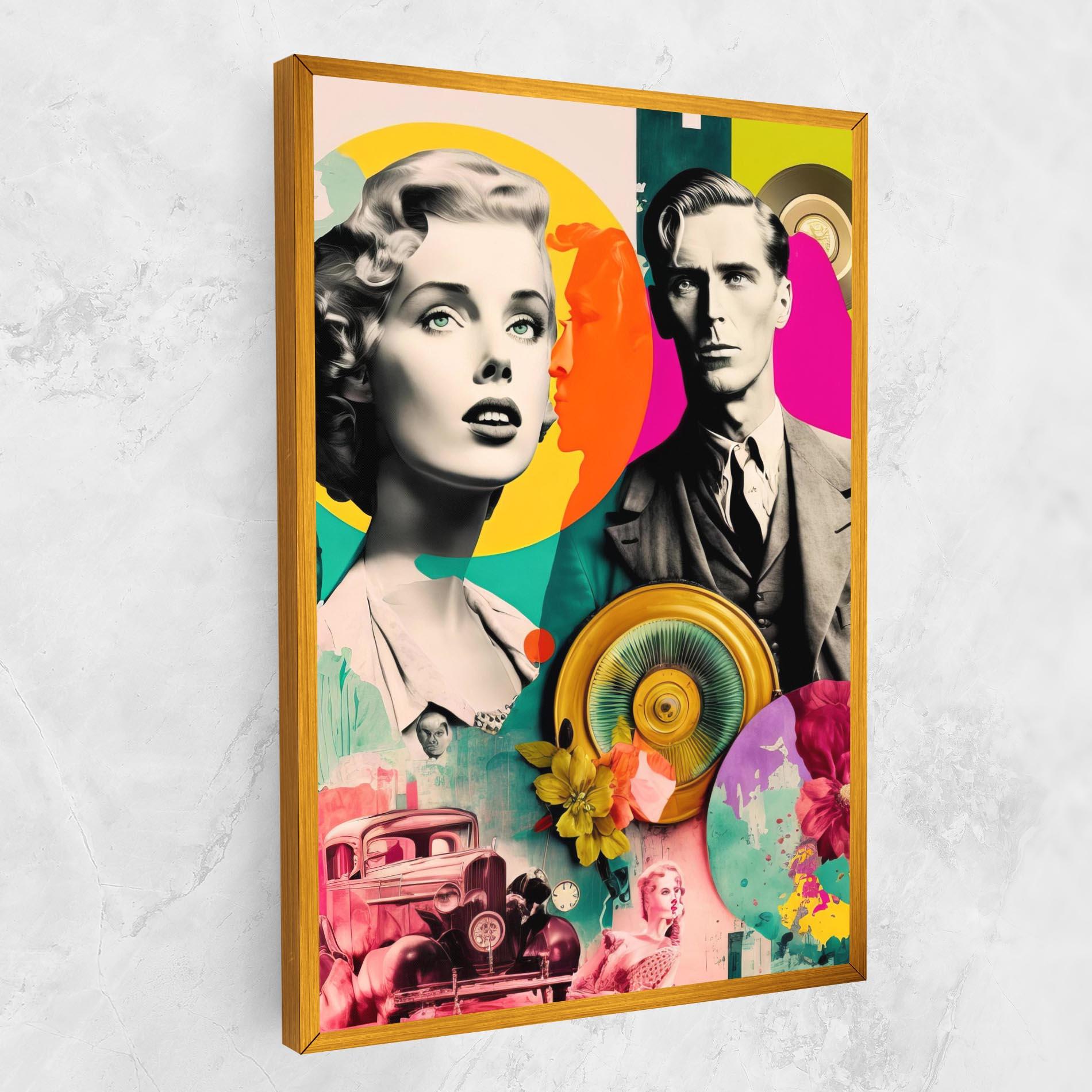 Картина на платно 60s Retro Collage mockup 1