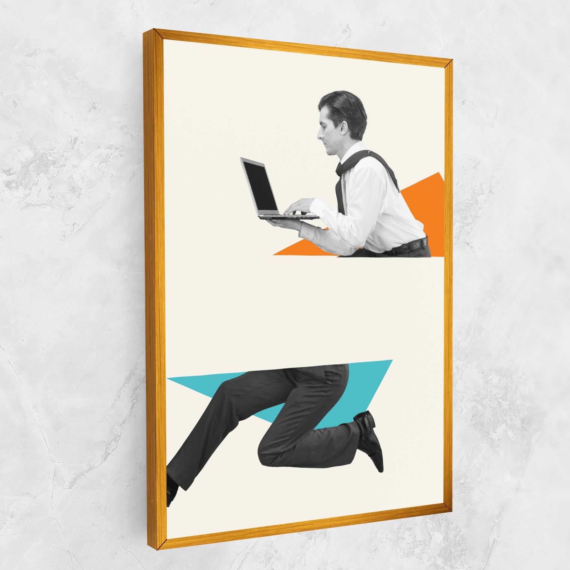 Картина на платно Businessman Collage mockup 1