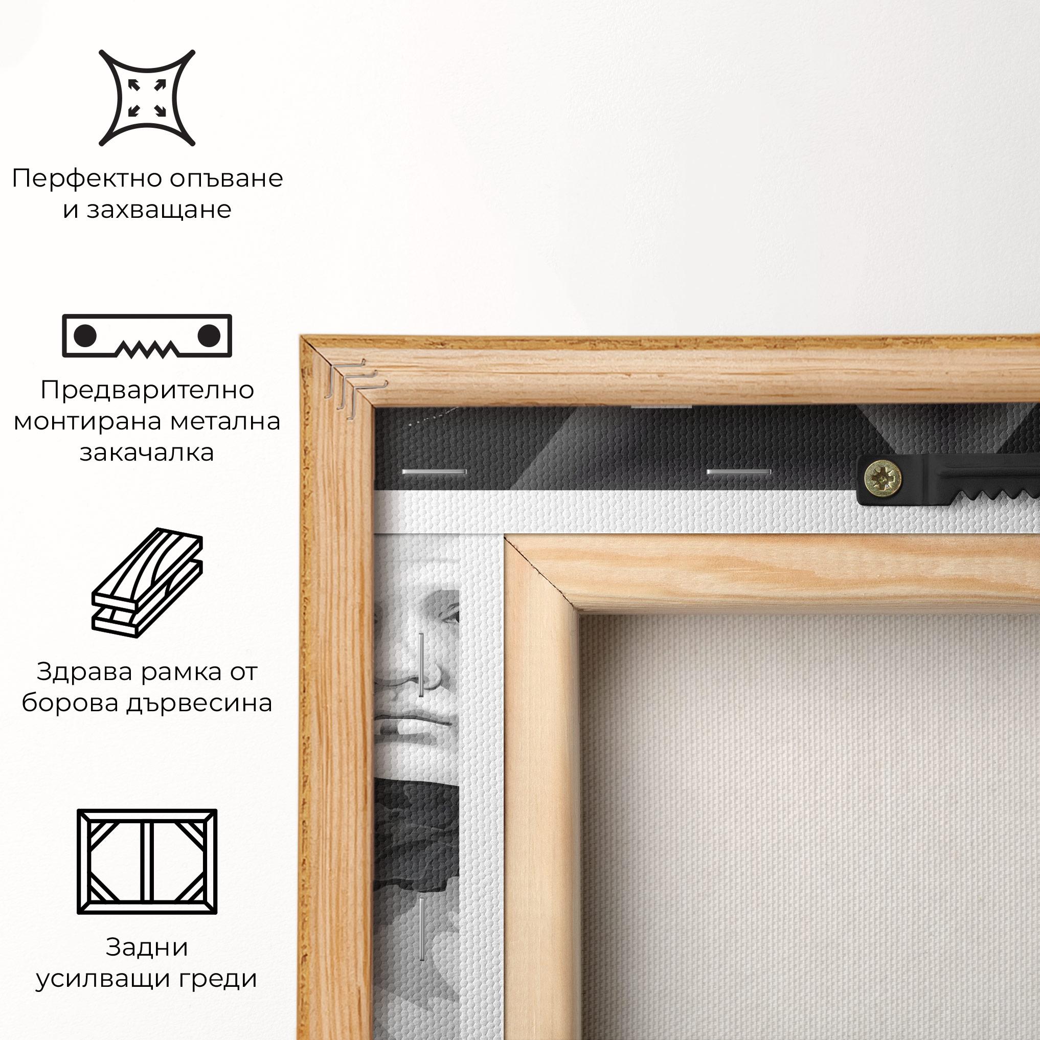 Картина на платно Statue Mask mockup 5