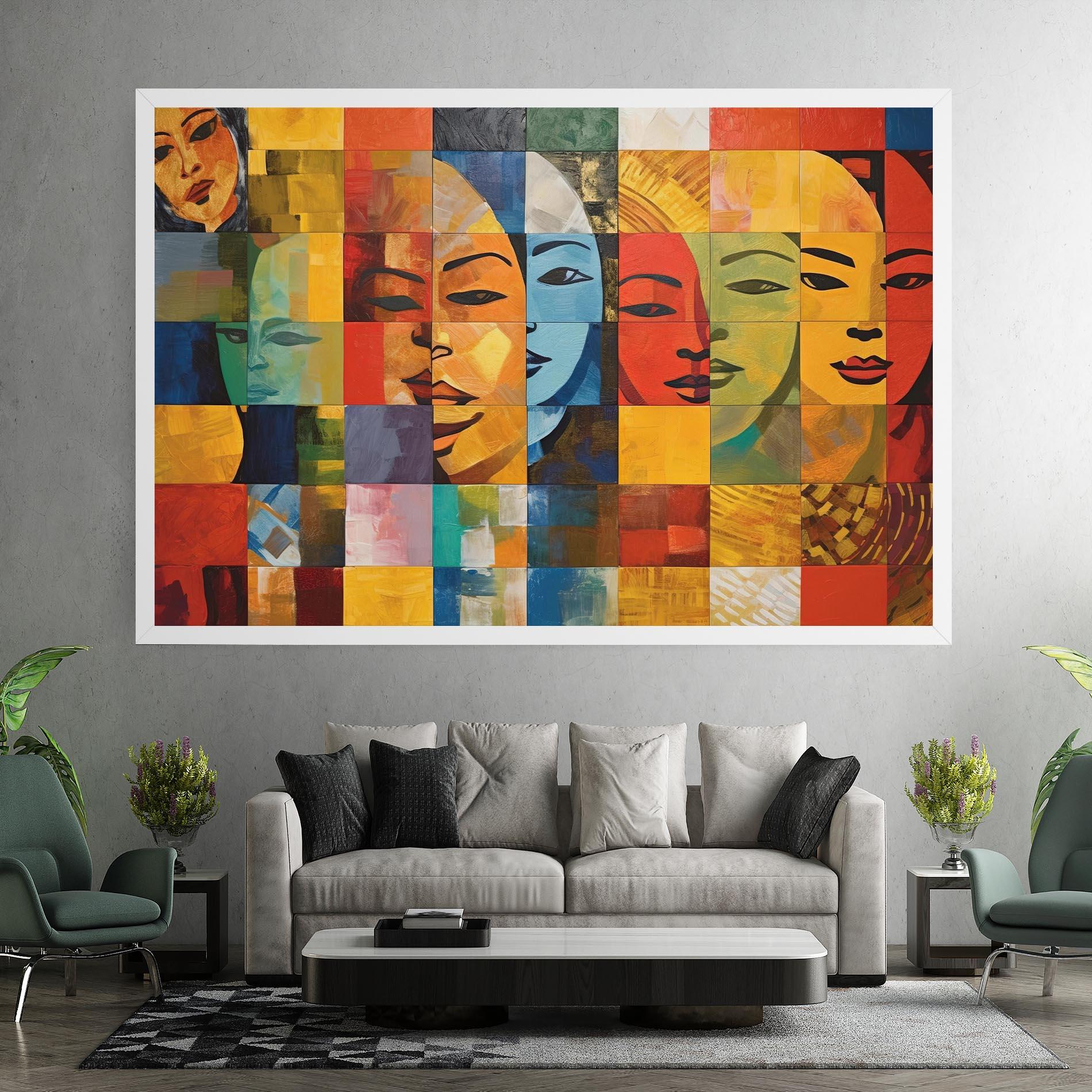 Картина на платно Abstract Concept Collage mockup 7